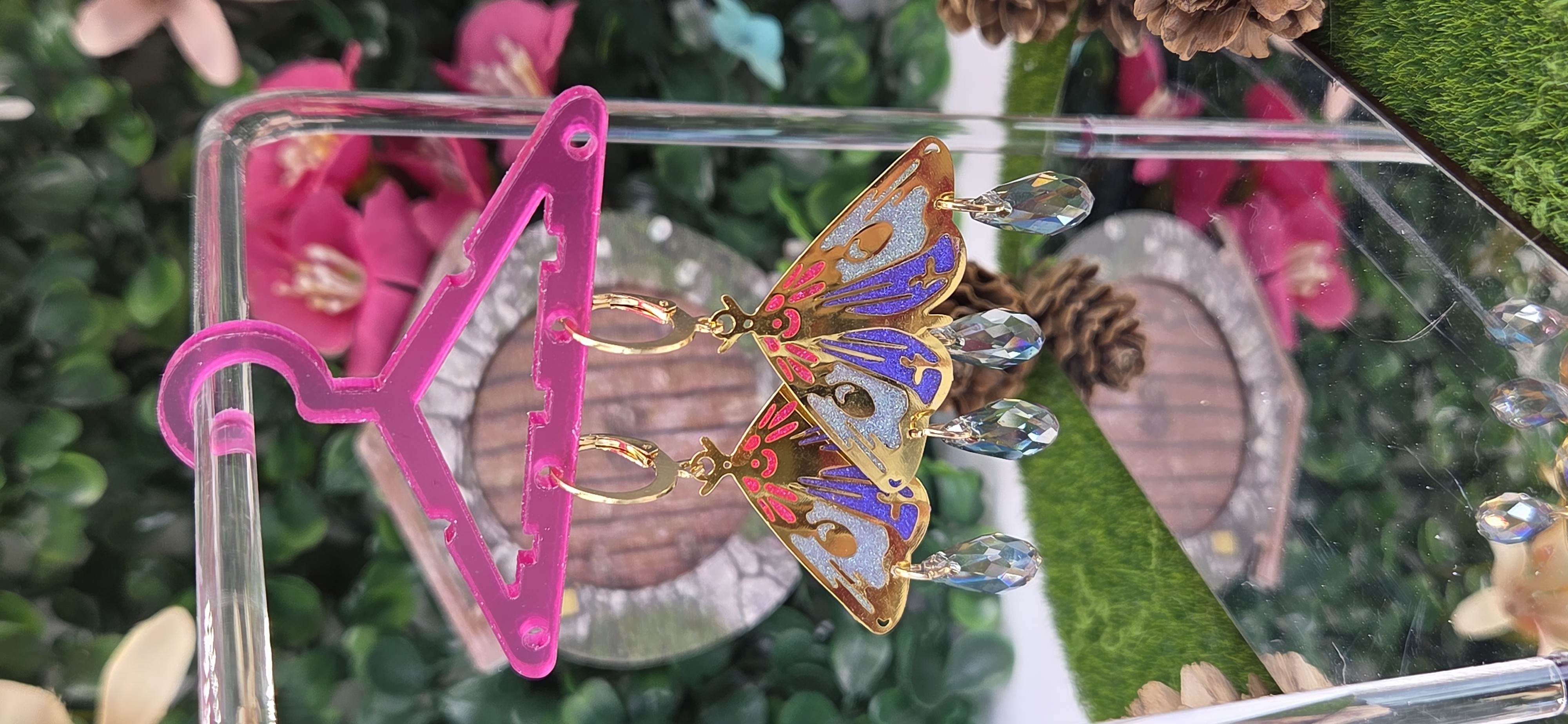 Pendientes Polilla Vidriera