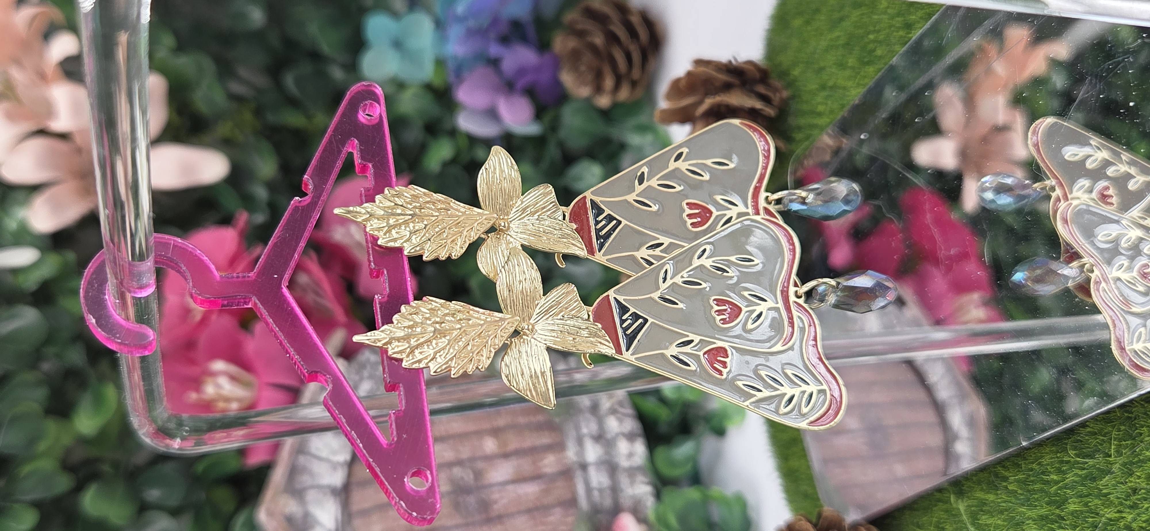 Pendientes de Polilla y Cristal