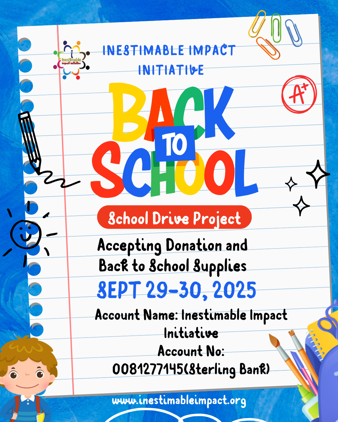School Impact Drive 2025