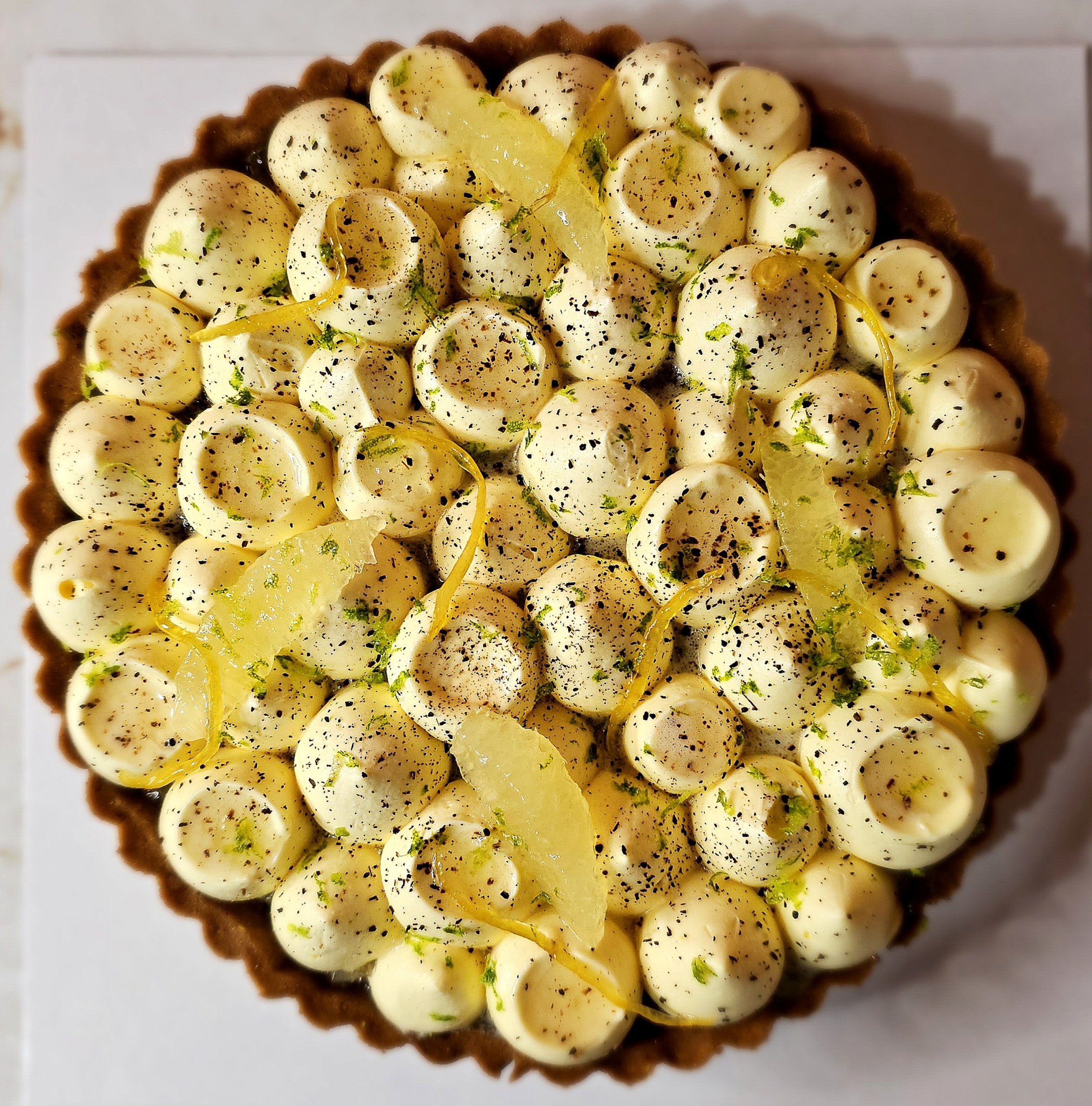 Tarte au Kalamansi, Amandes, Gingembre