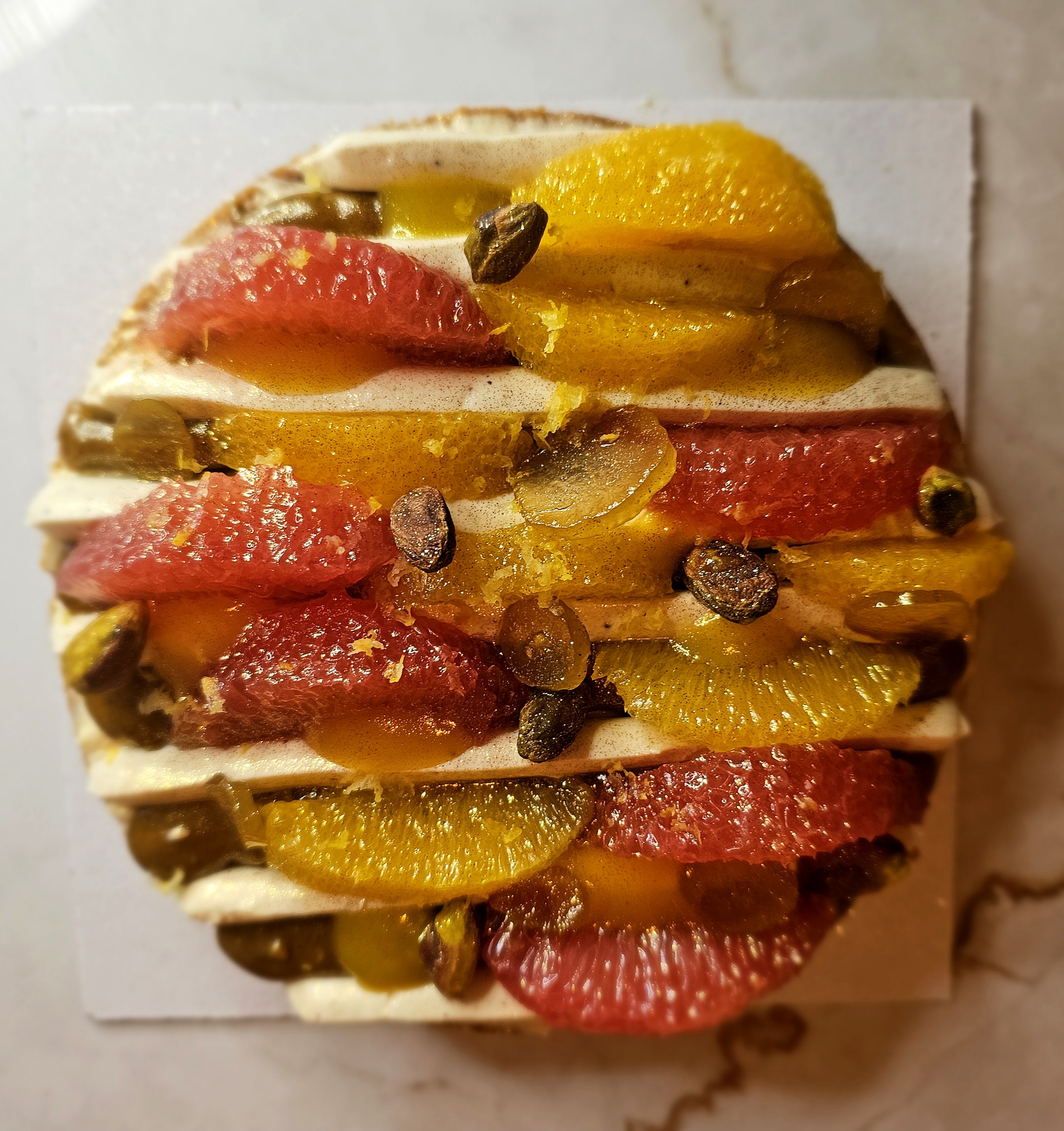 La Tarte Pistache, Fleur Oranger, Agrumes Frais