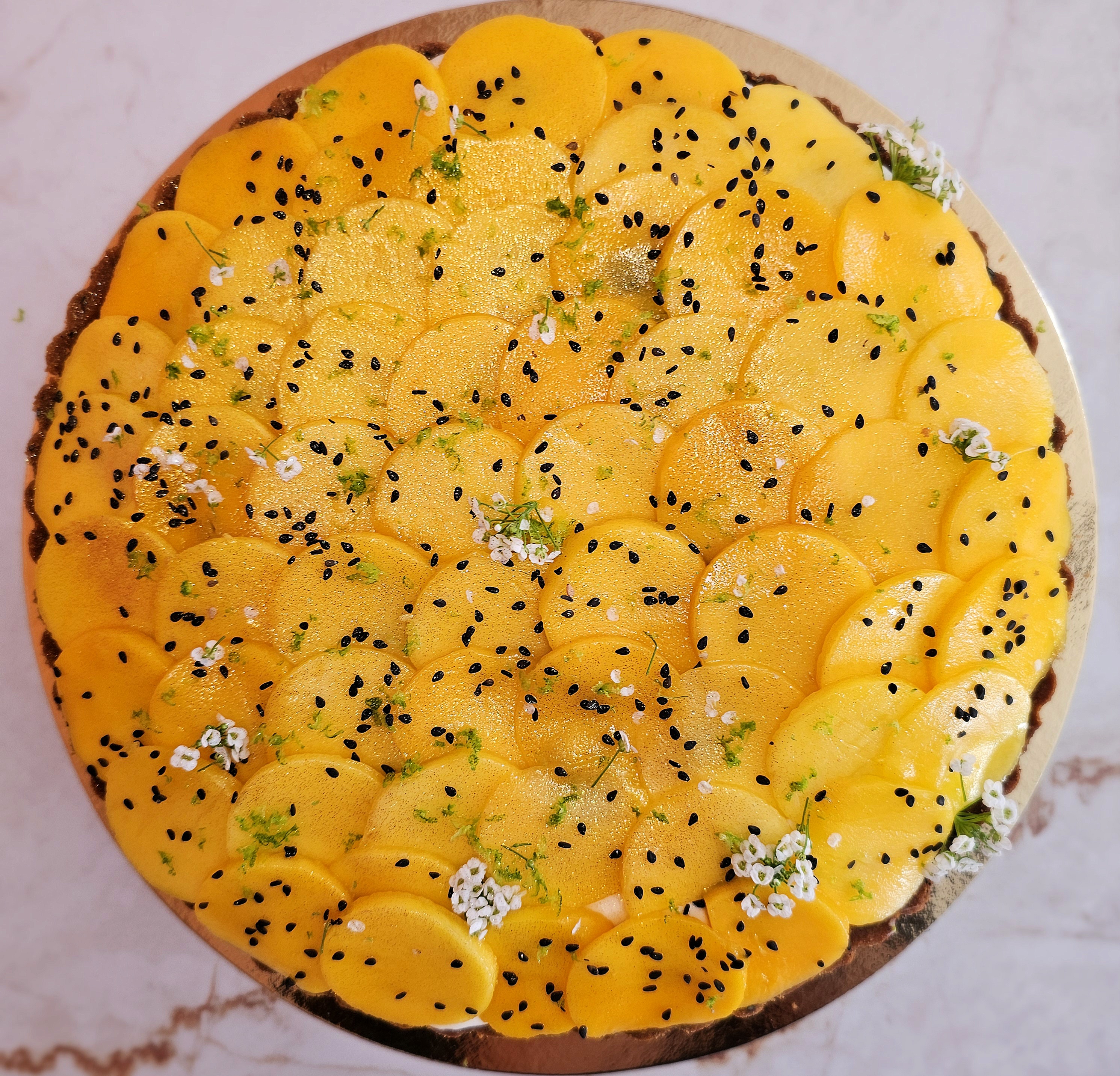 Tarte Mangue, Coco, Sésame Noir