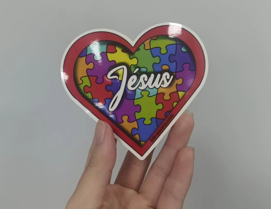 Sticker Jésus la pièce manquante du coeur