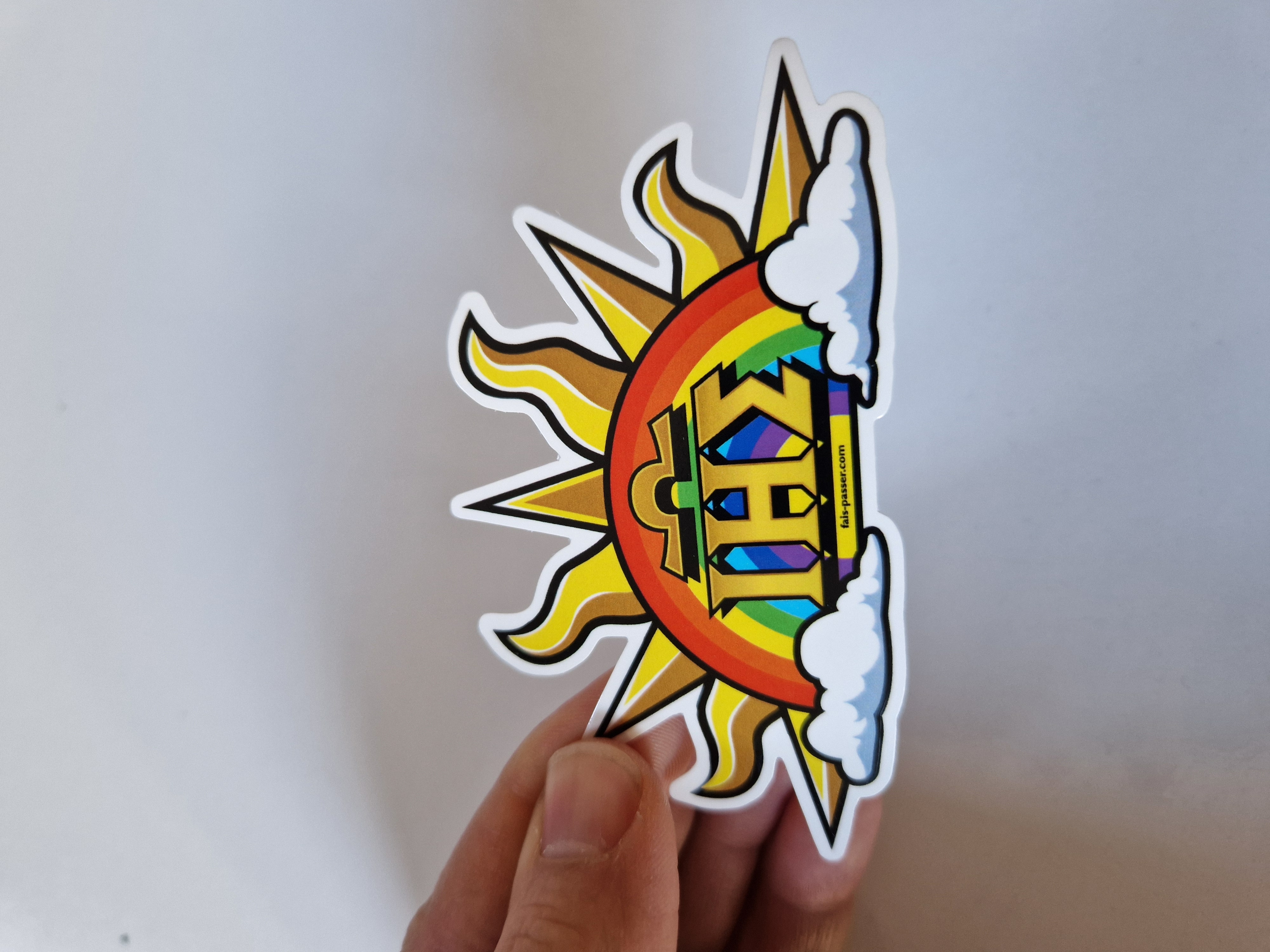 Autocollant Arc-en-Soleil