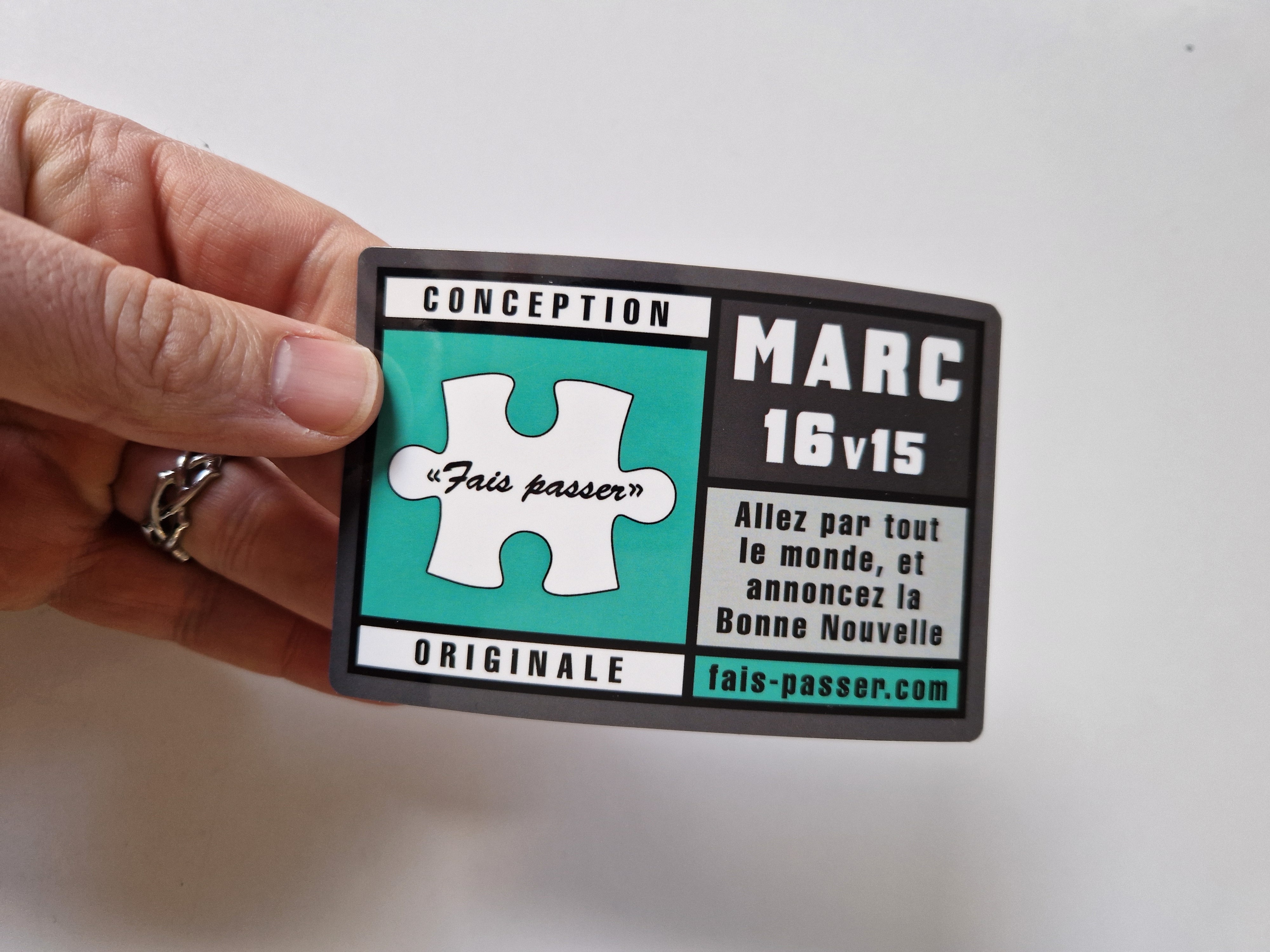 Autocollant Marc 16 v 15  Conception Originale