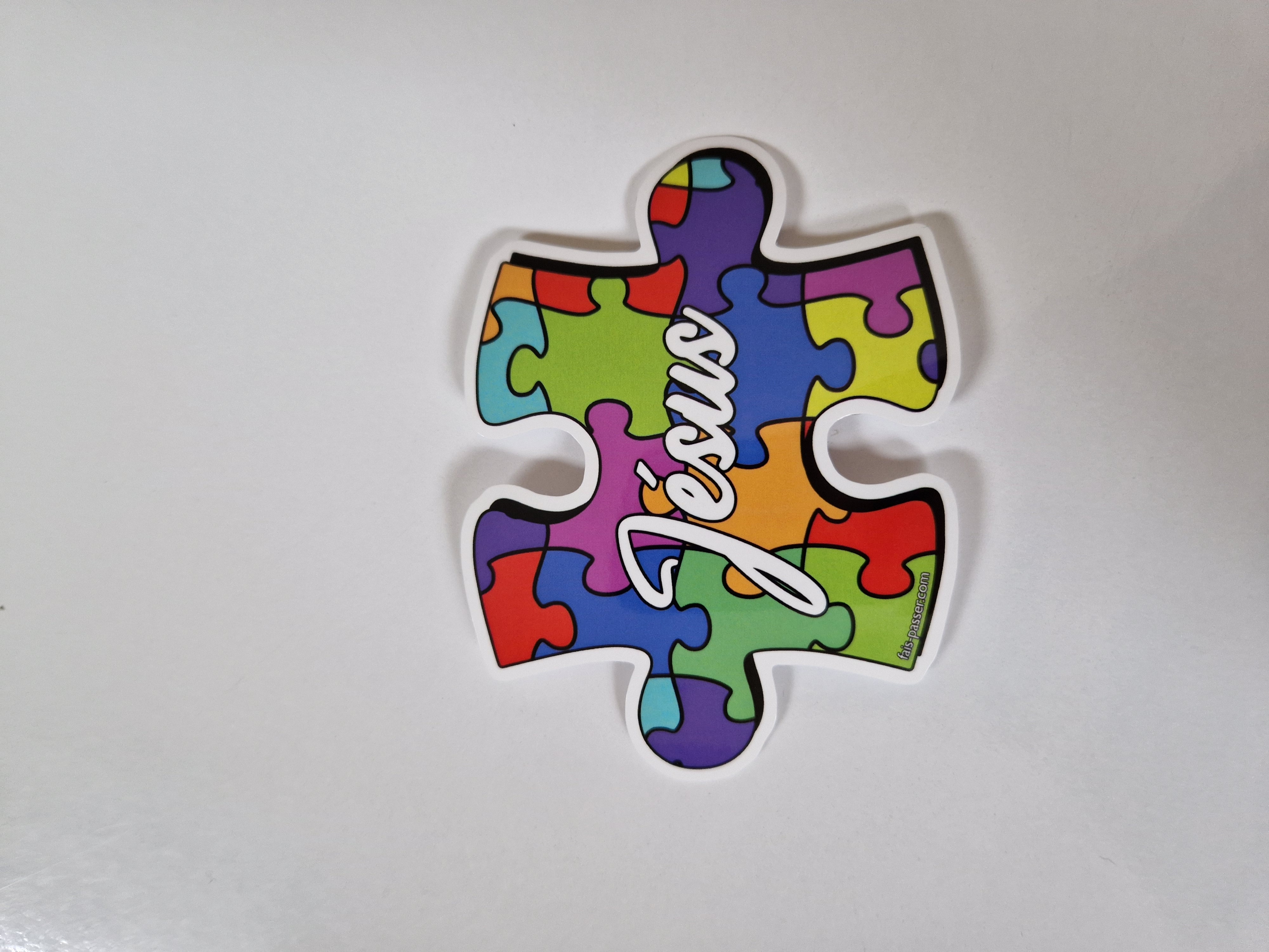 Autocollant Jésus la pièce manquante du puzzle