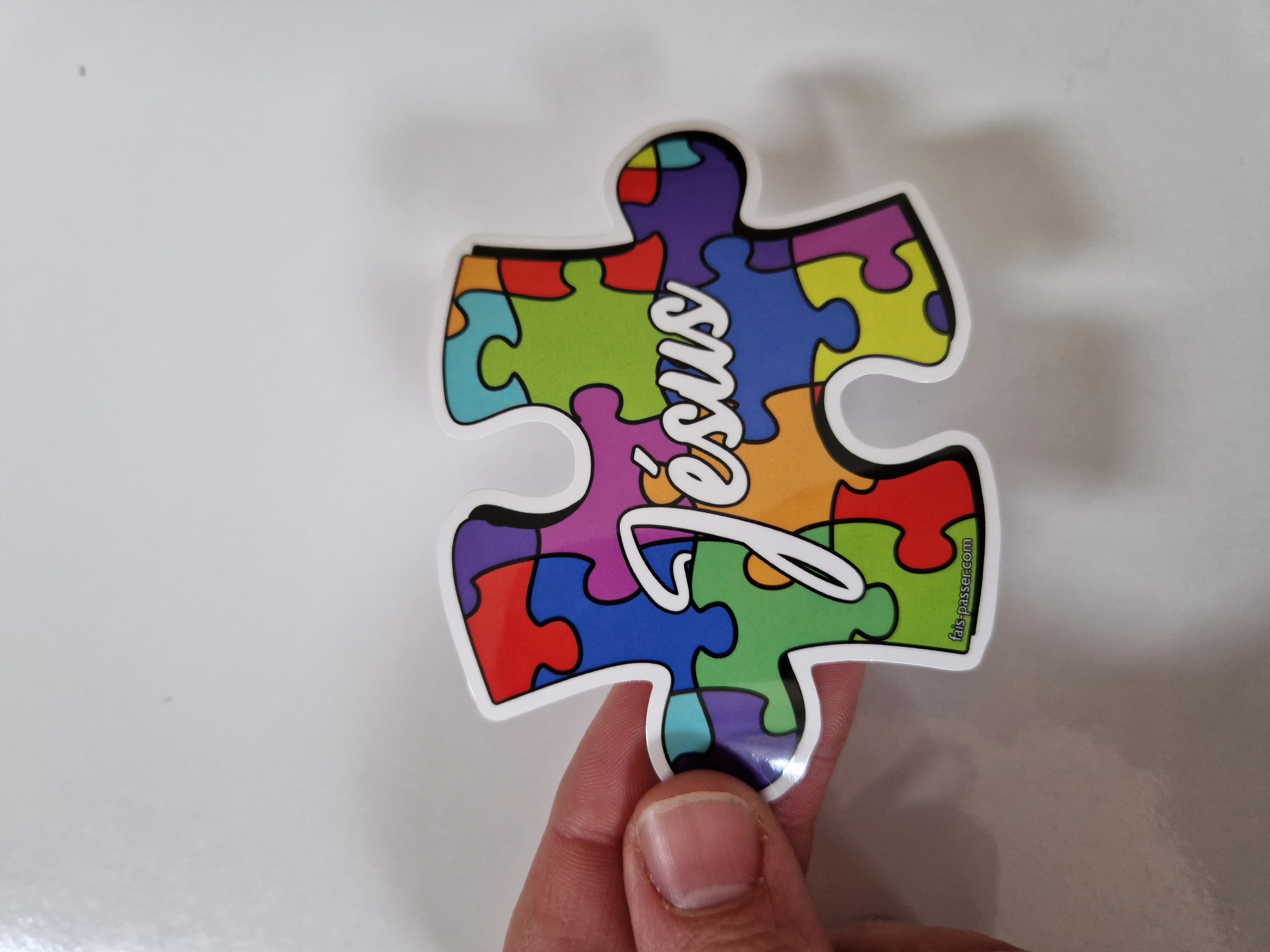 Autocollant Jésus la pièce manquante du puzzle
