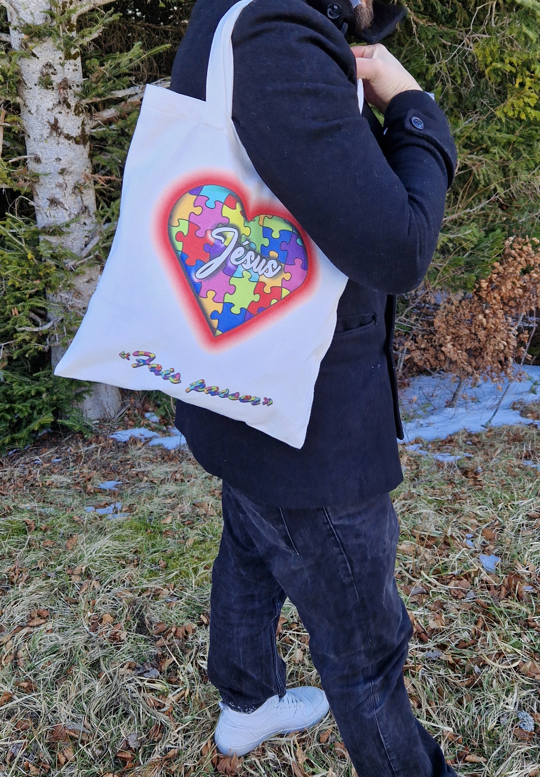 Sac Jésus la pièce manquante d'un coeur