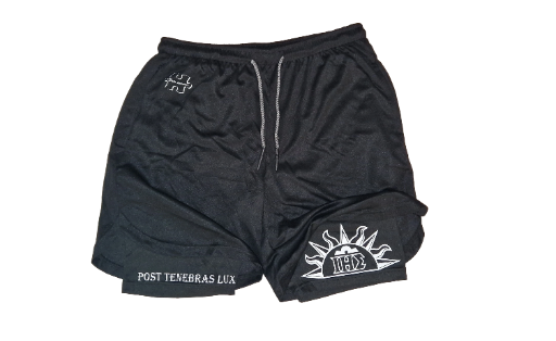 Short de sport "Post Tenebras Lux"