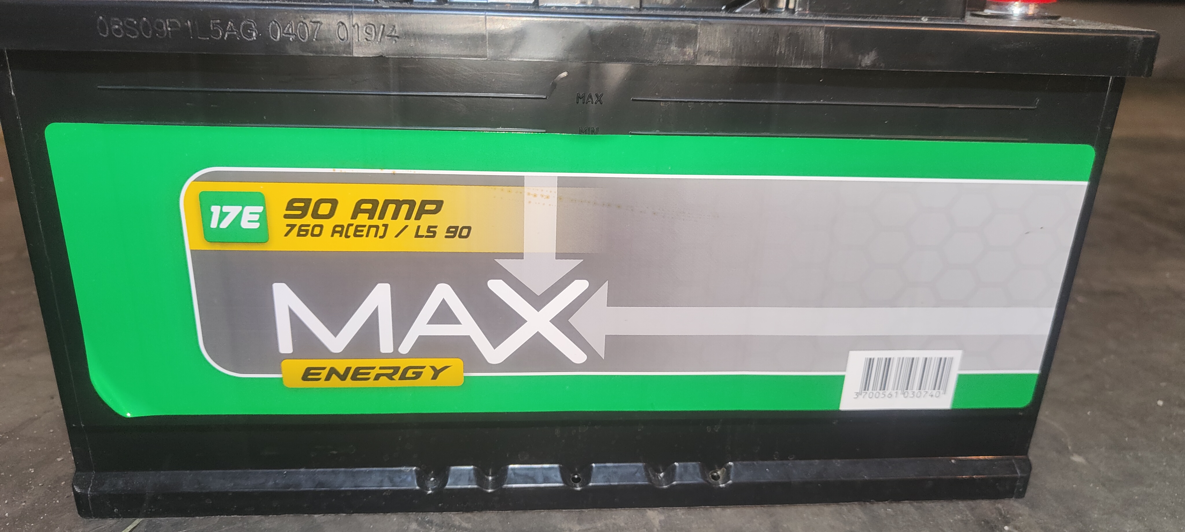 Batterie Max Energy 12v 90ah 760A