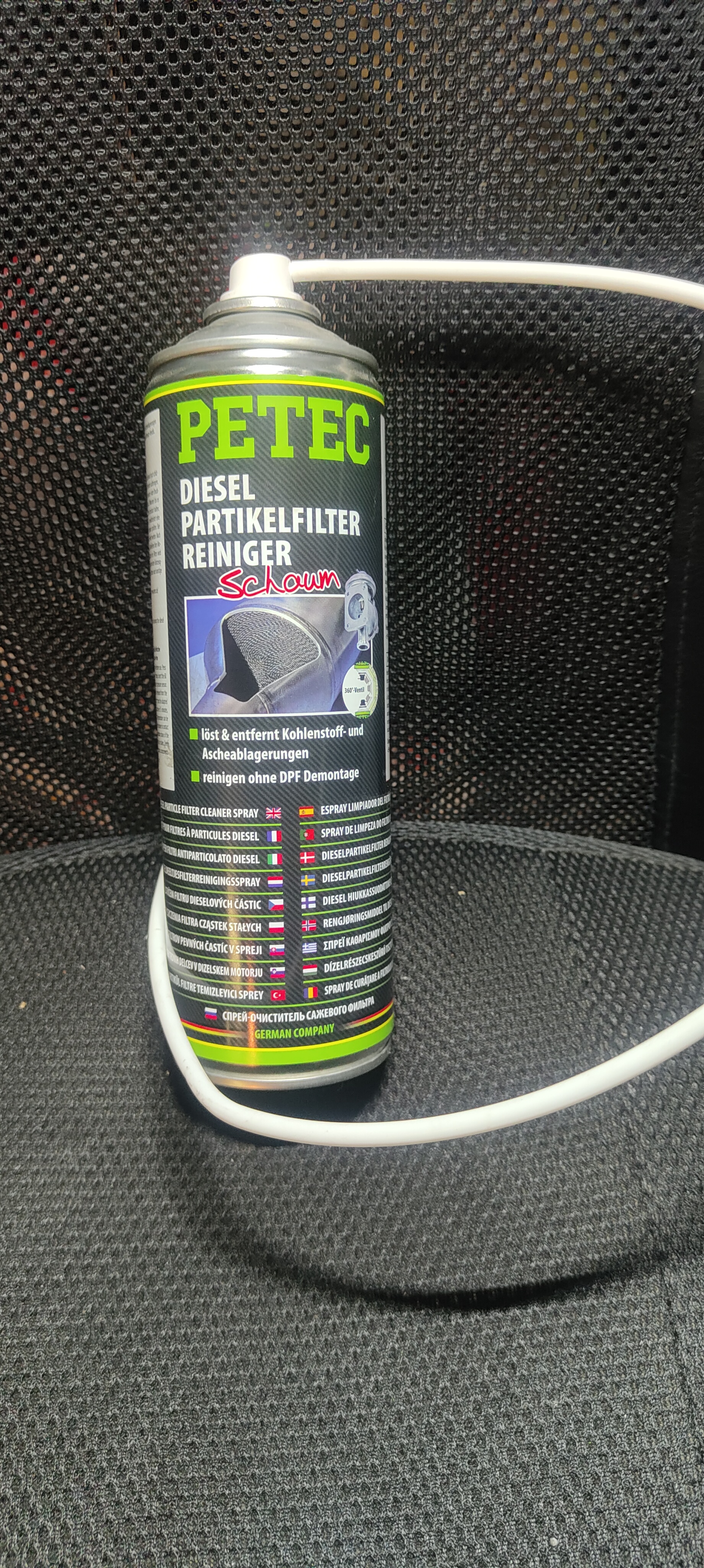 Nettoyant Filtre à Particules Diesel PETEC Tester et approuver par notre Garage