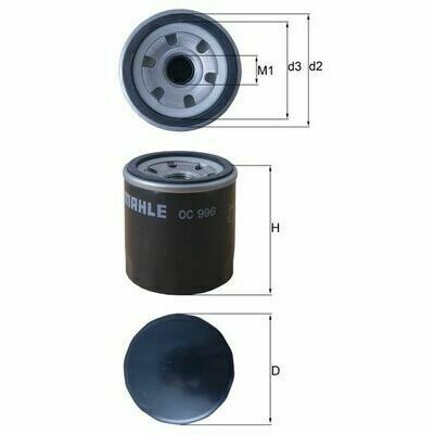 Filtre à Huile compatible CHEVROLET - DEAWOO - MERCEDES