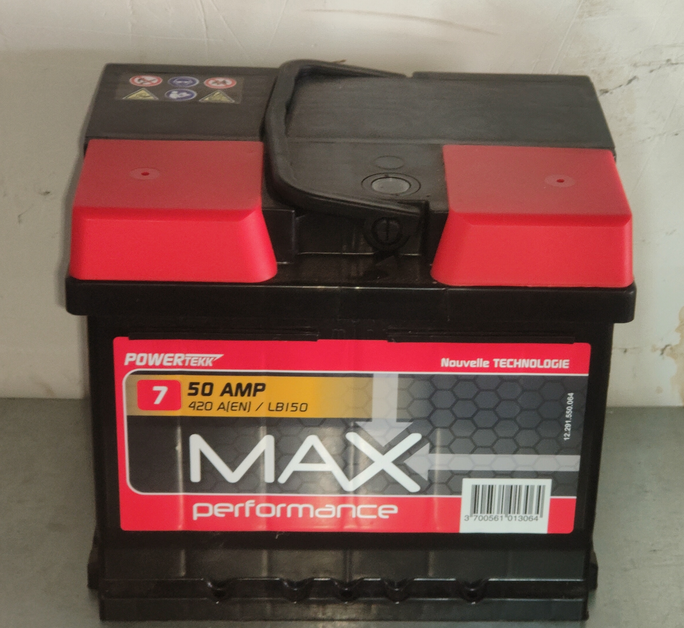 Batterie de voiture MAX Performance 50AH 420A