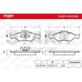 STARK SKBP-0010363 Plaquettes de frein Pour Ford fiesta et Mazda 