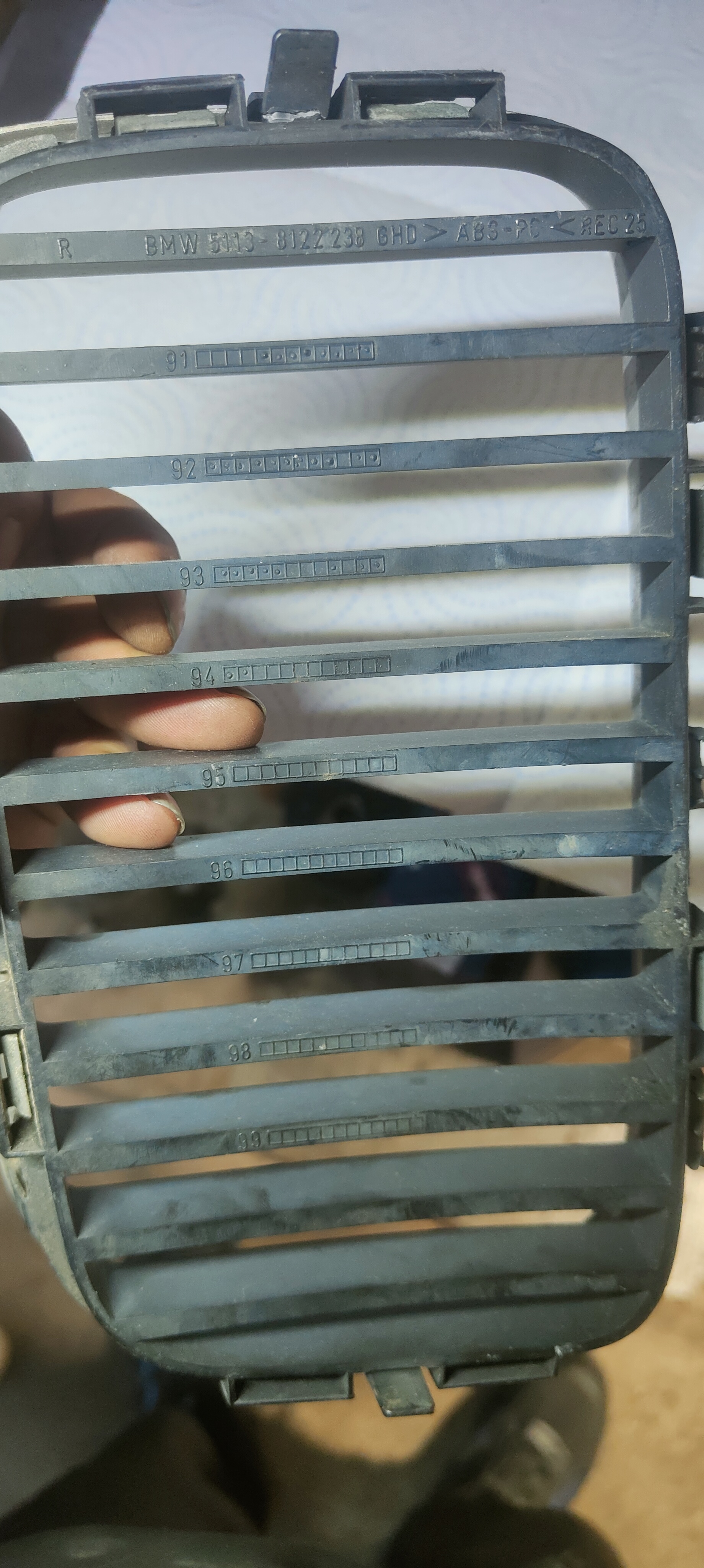 Grille de Radiateur BMW E36 1993 - 2000 
