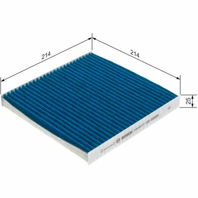 Filtre, Air de l'Habitacle BOSCH FILTRE +pro 0 986 628 577 ( A8577 ) Renault Twingo III, Smart