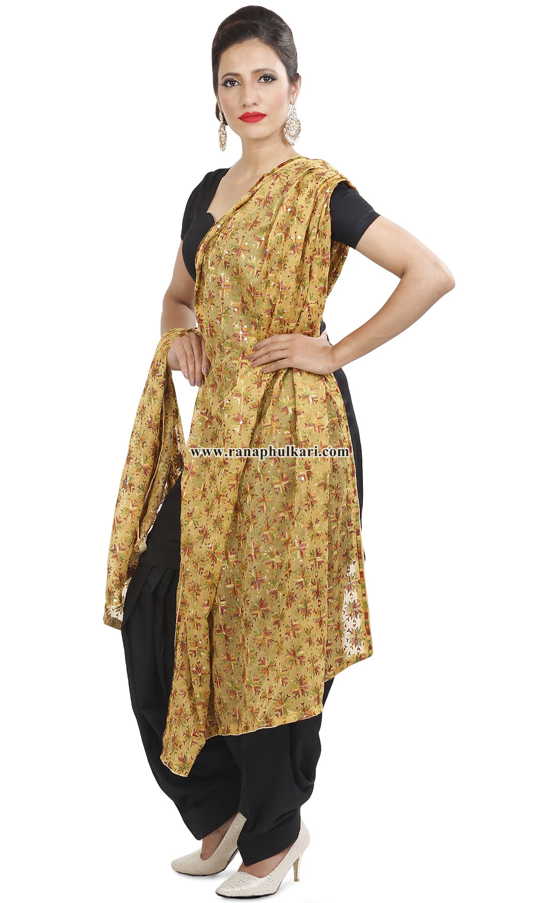 Skin Phulkari Kanchan Dupatta