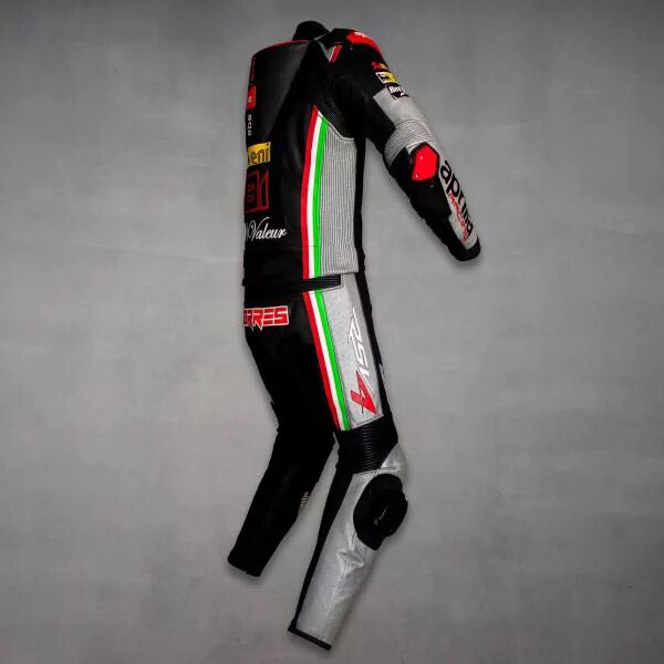 Jordi Torres Aprilia Black Leather Racing Suit – Premium Protection by BoldicaSports