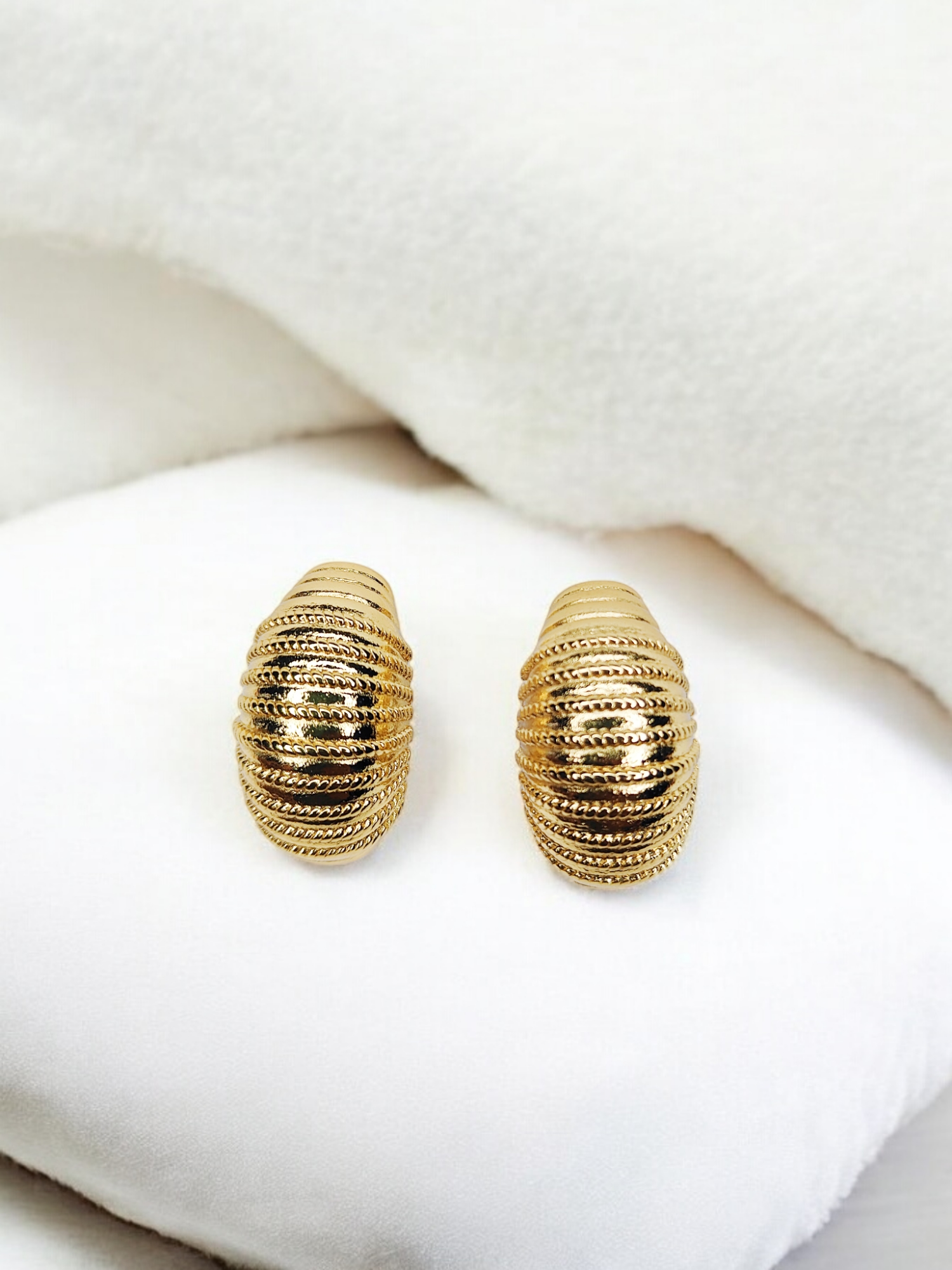 Gold Spiral Earrings