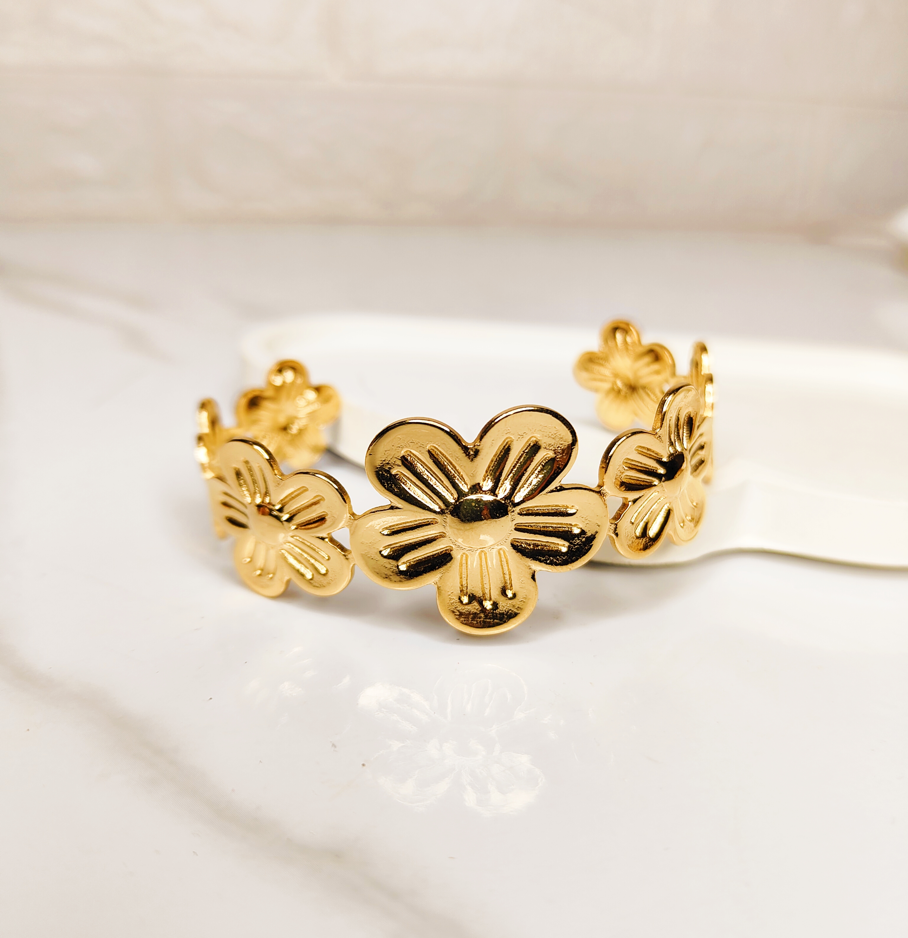 Golden Floral Kada