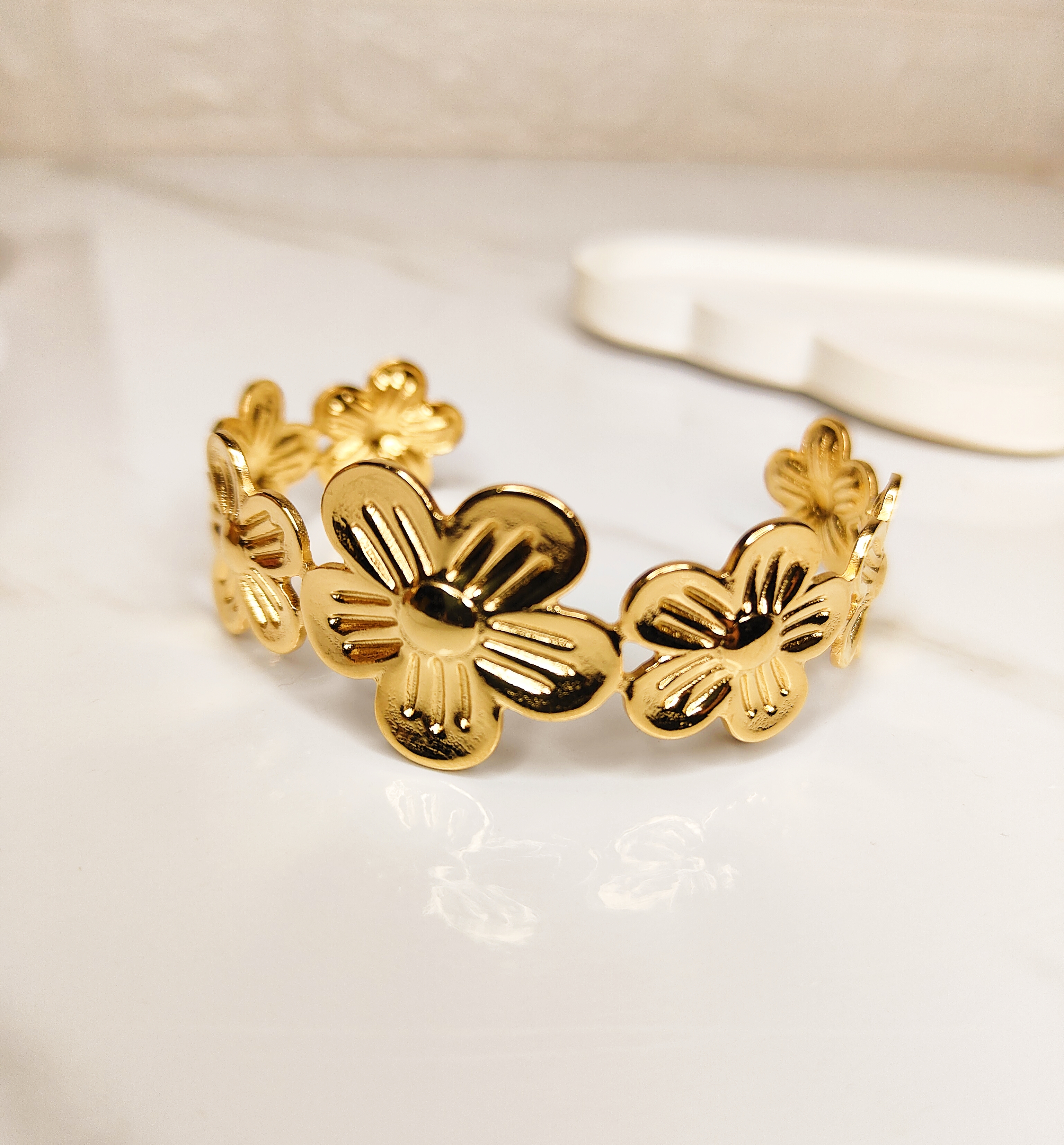 Golden Floral Kada