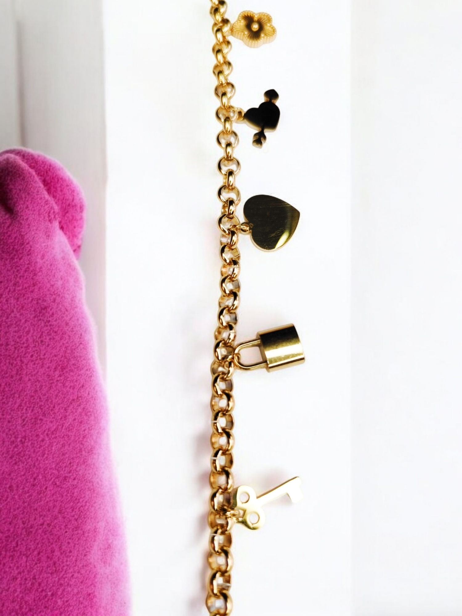 18K Gold Charm Bracelet