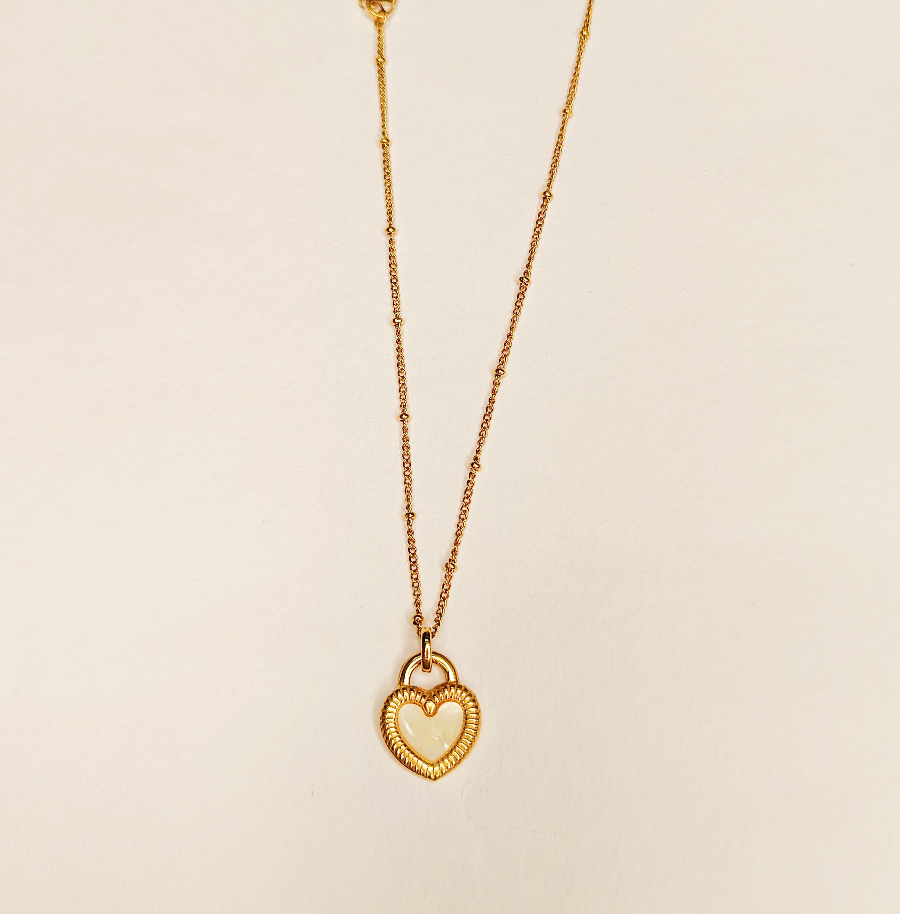 Double Sided Heart Pendant Necklace