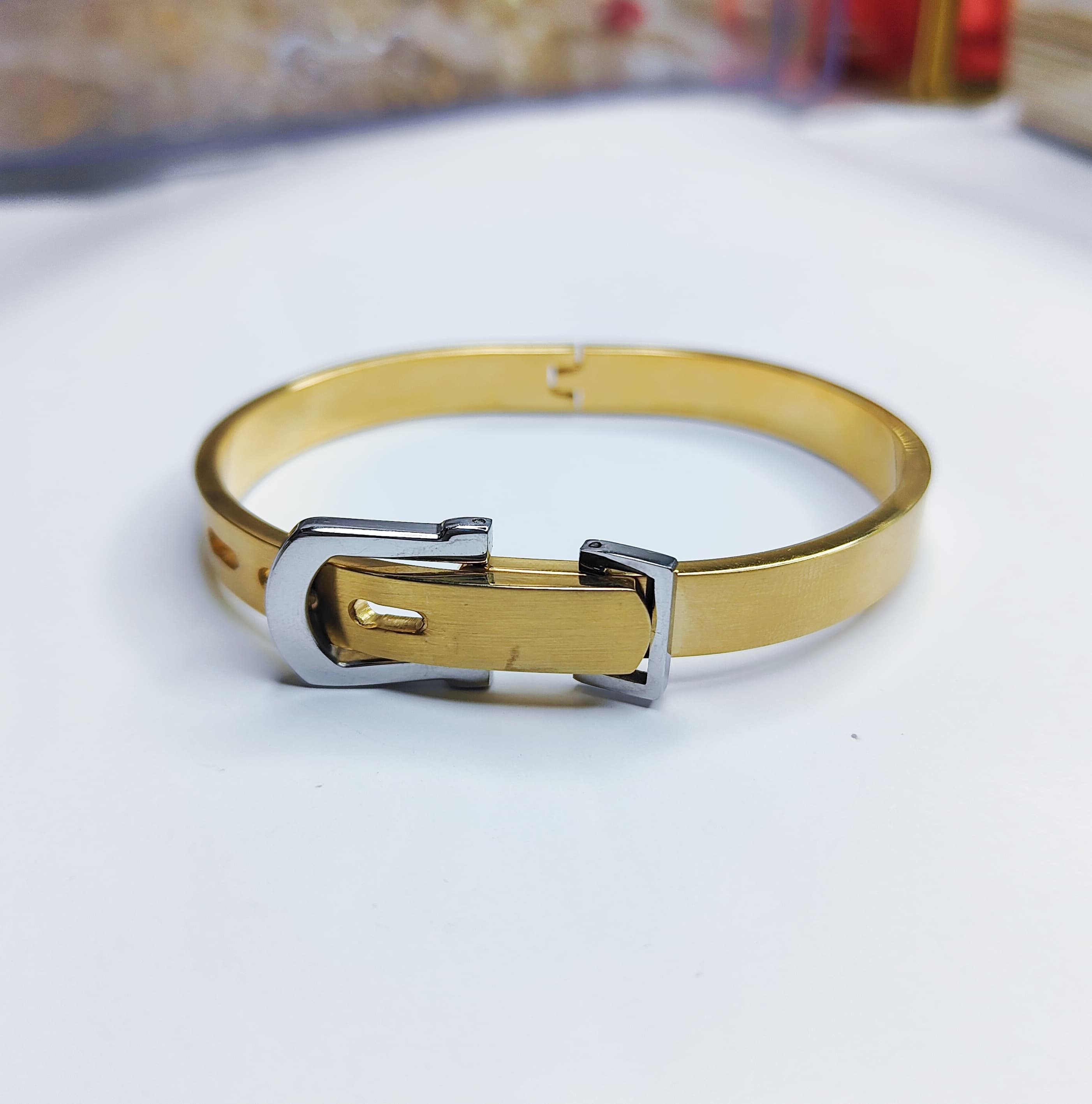 18K Gold Plated Hand cuff Bracelet