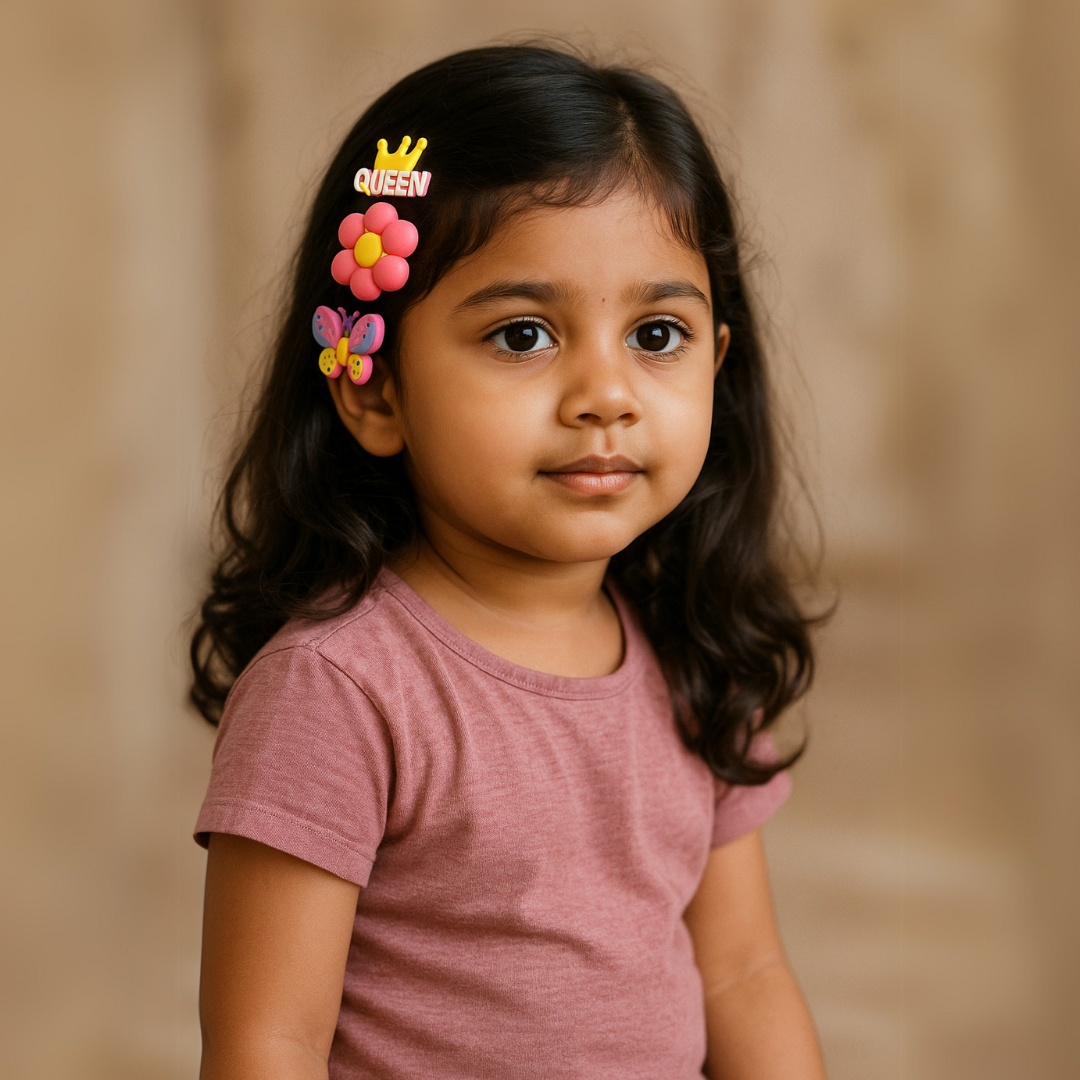 Cute Kids Korean Hair Clips Set