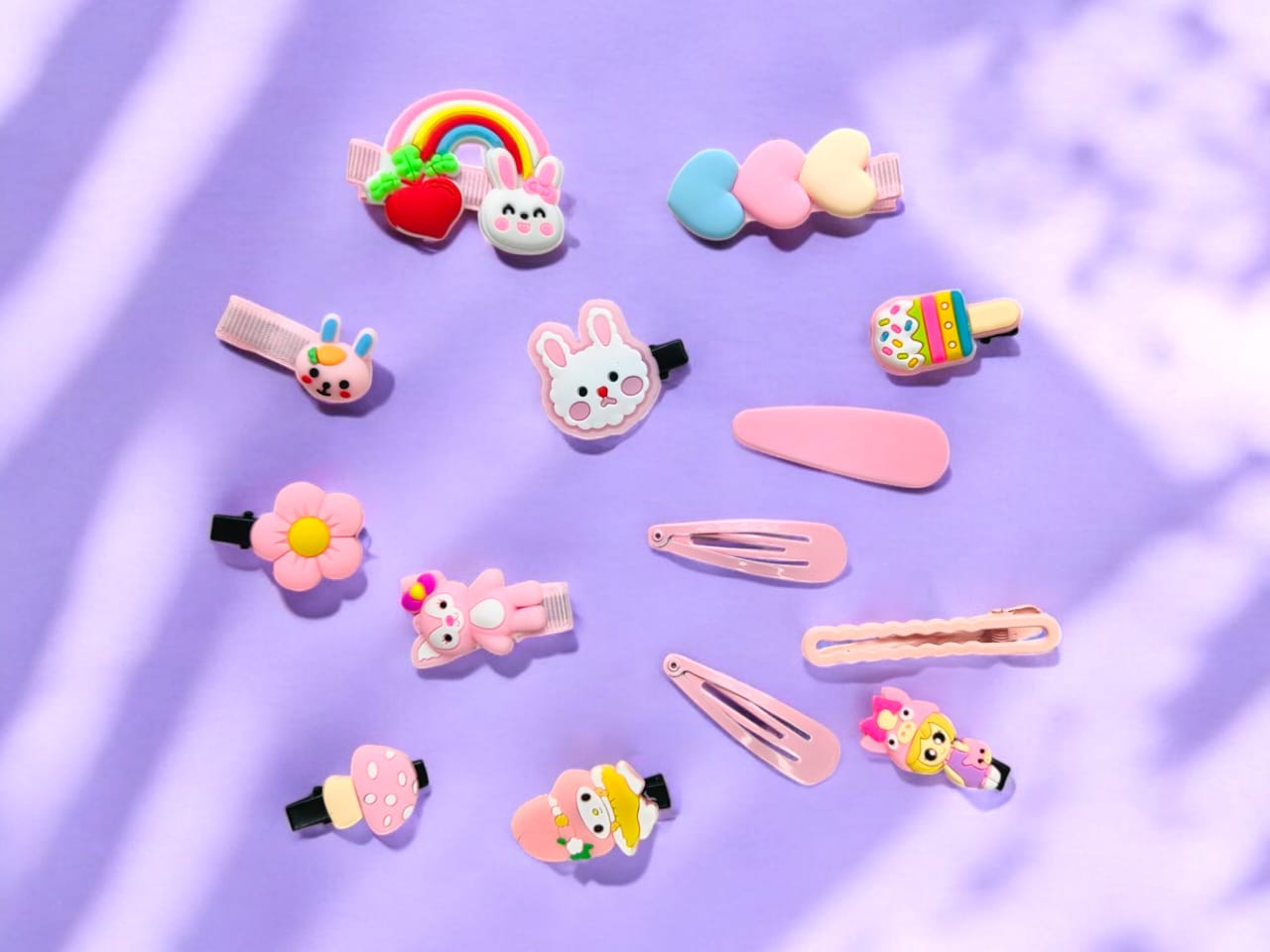 Cute Kids Korean Hair Clips Set