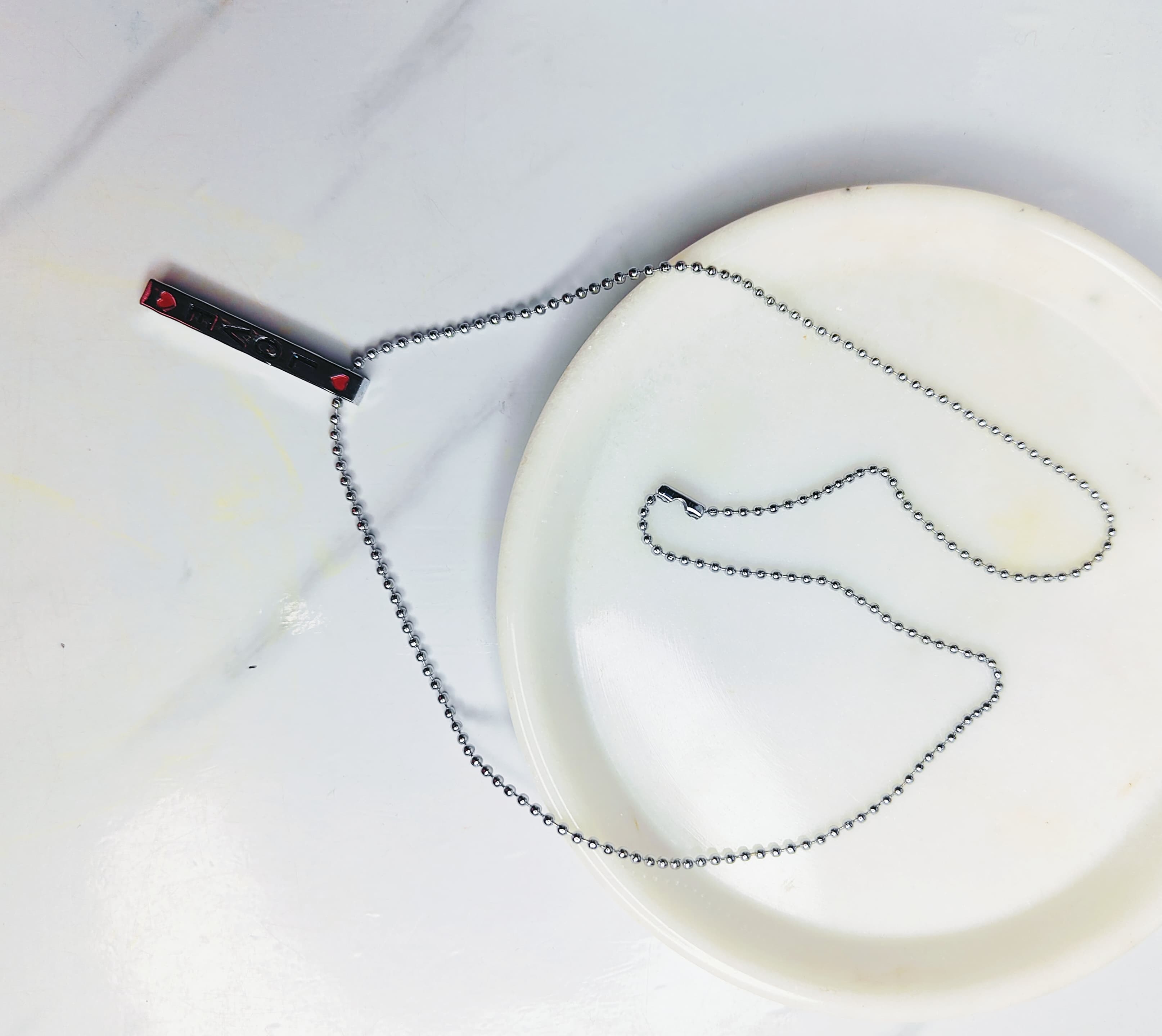 Men's Silver Pendant Necklace