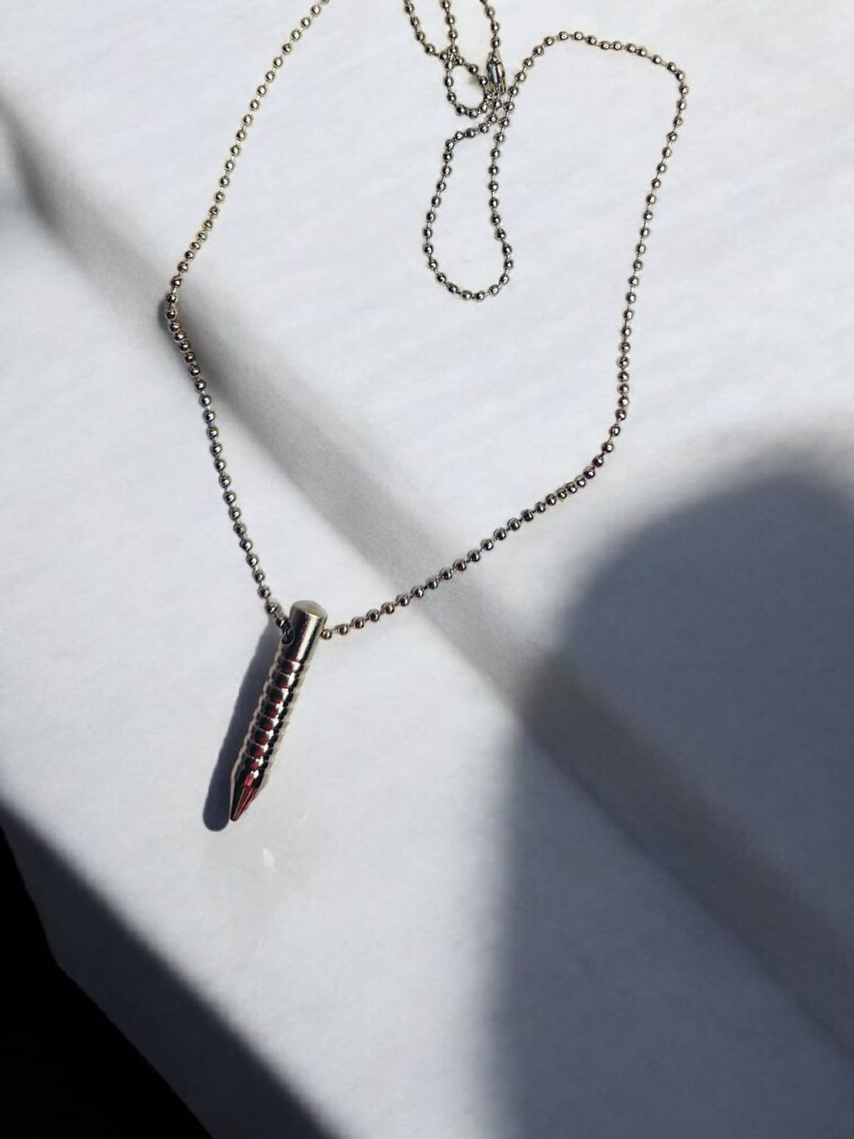 Men's Silver Pendant Necklace