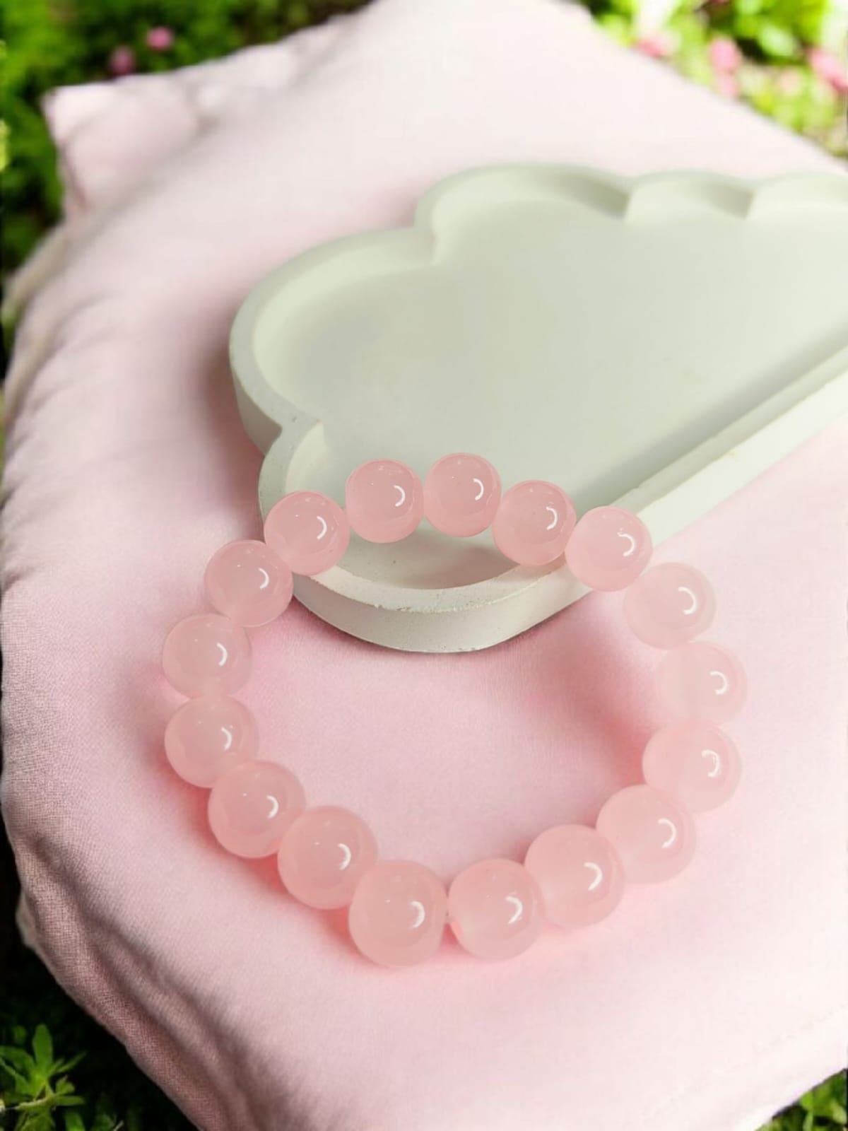Rose Quartz Beaded Bracelet