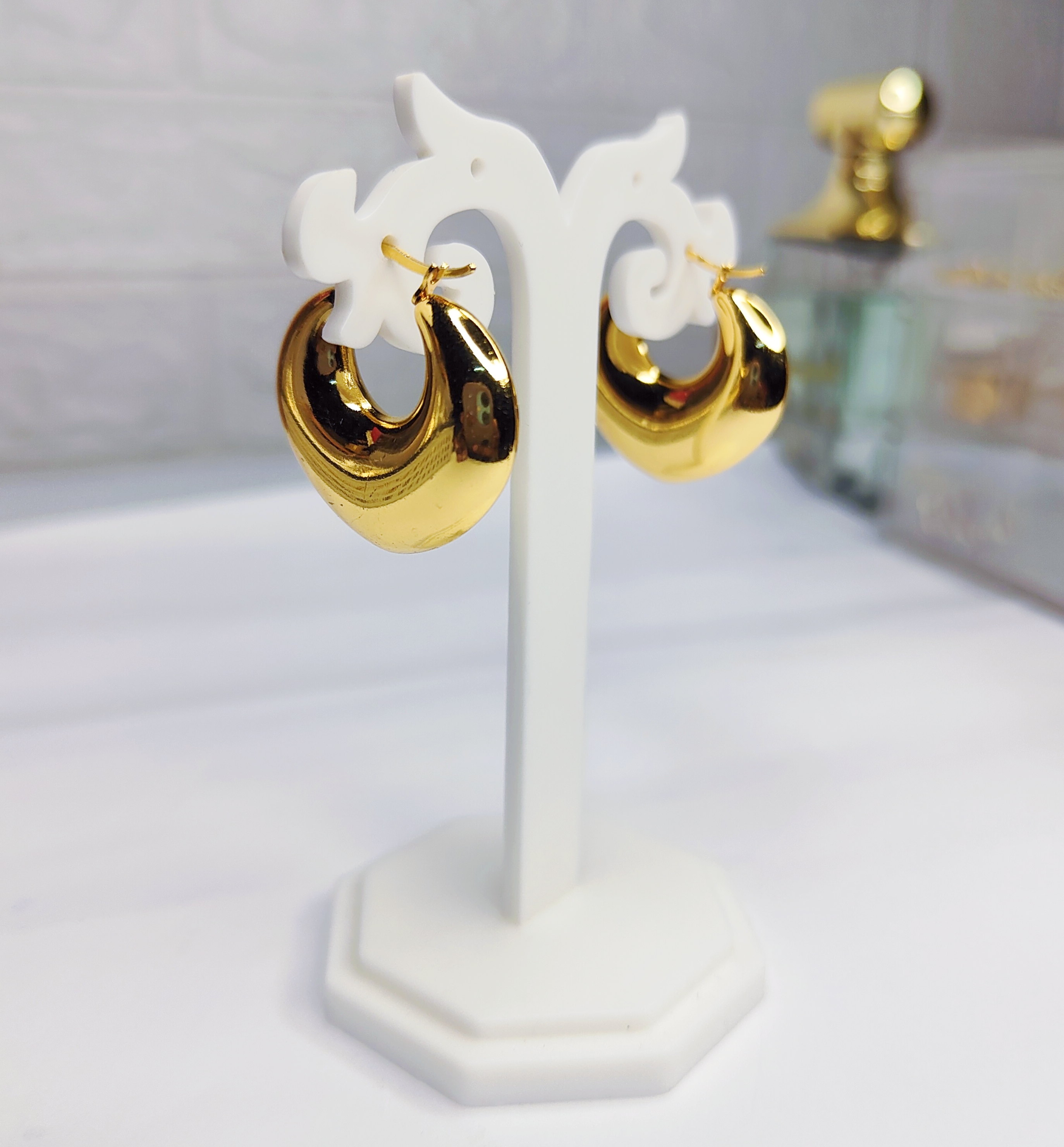 Gold Plated Hoop Earrings