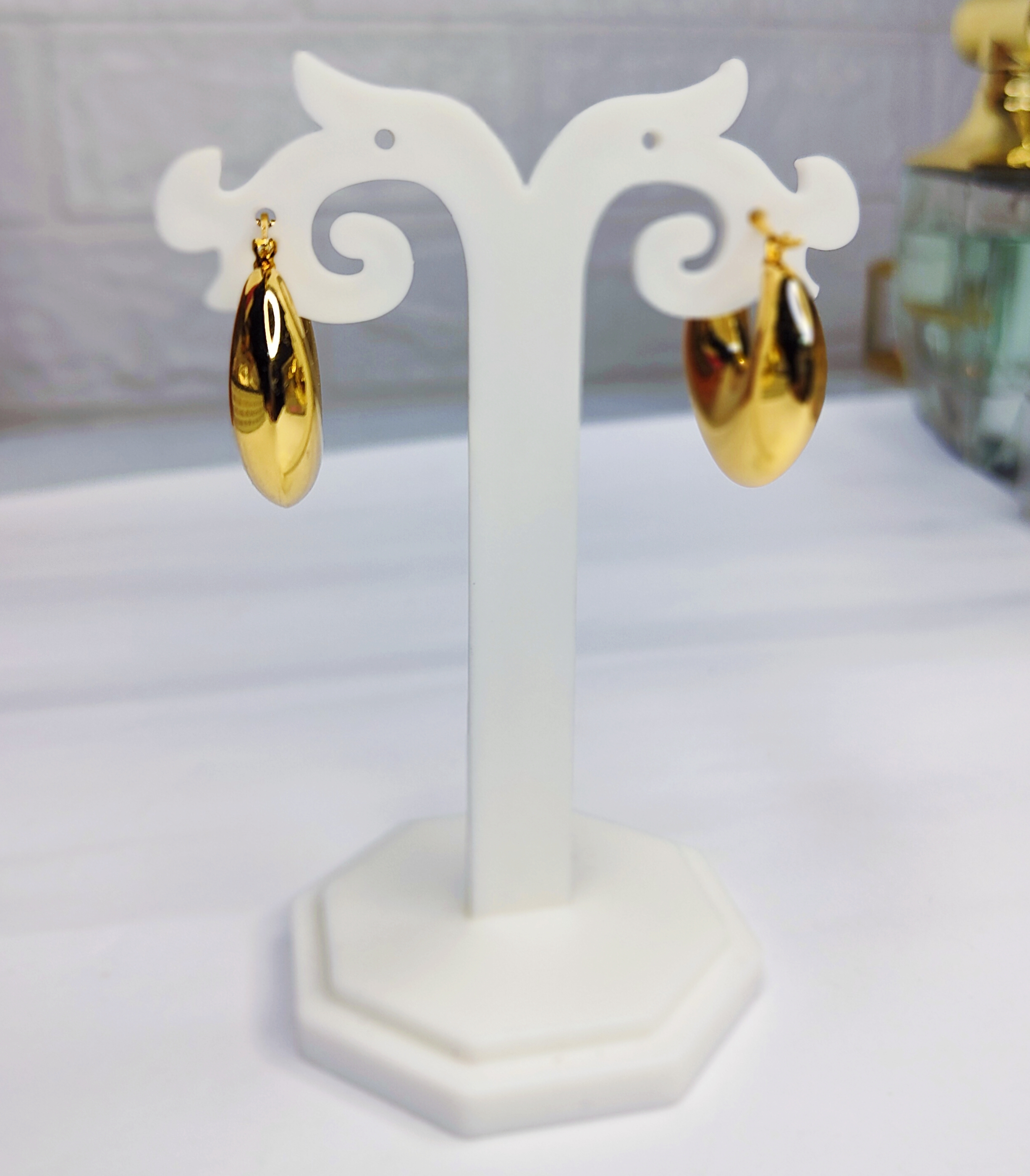 Gold Plated Hoop Earrings