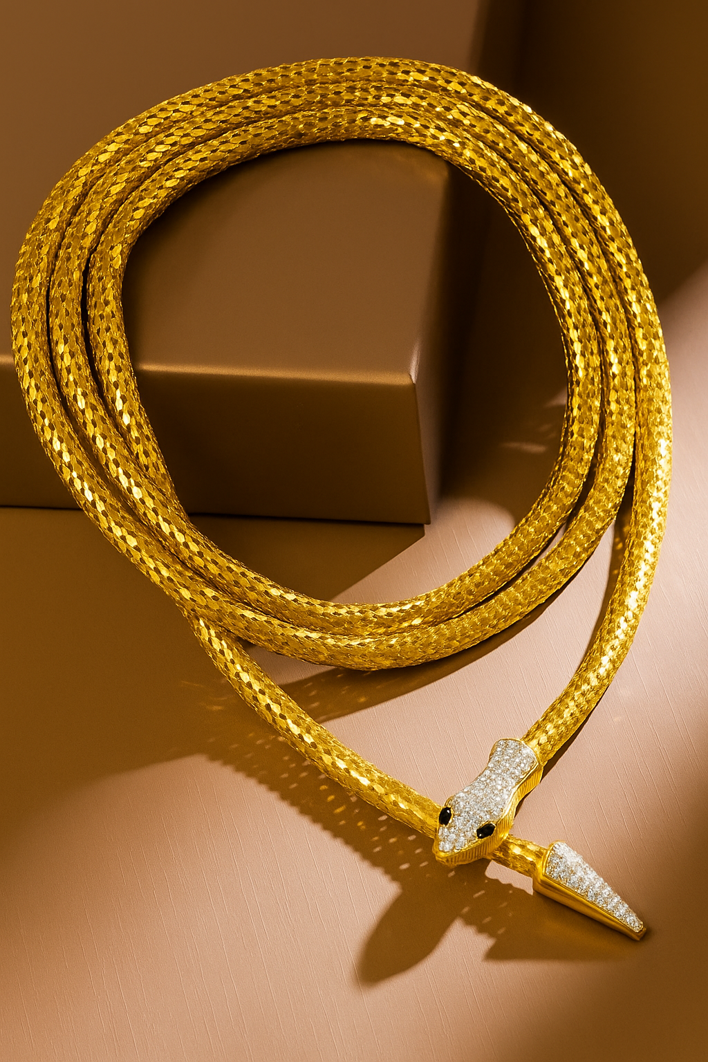 Gold Snake Chain Necklace