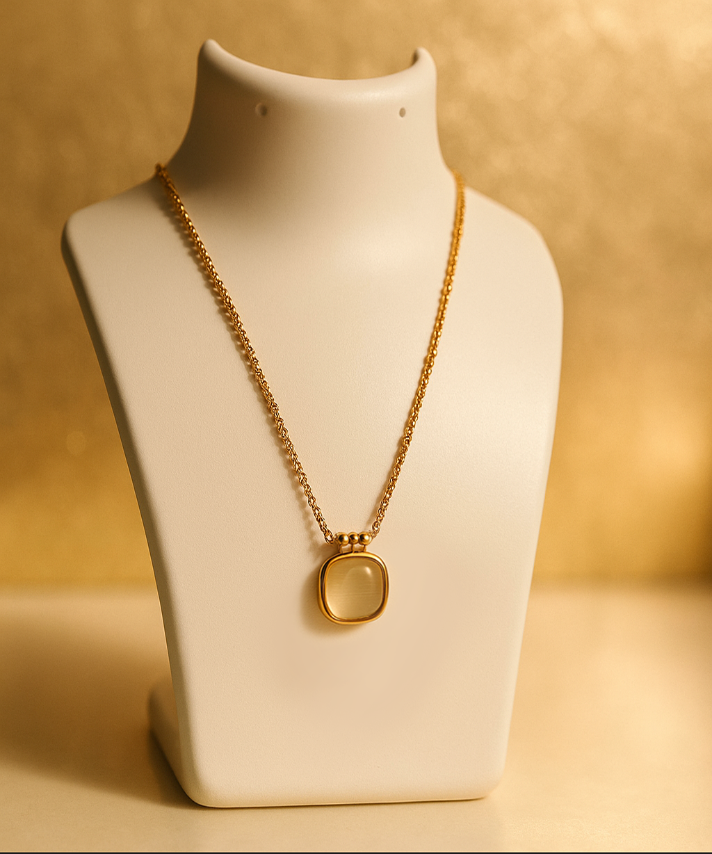 Elegant Gold Pendant Necklace