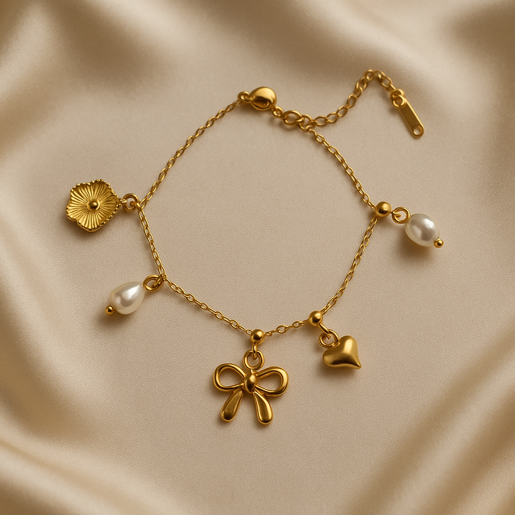 Gold Charm Bracelet