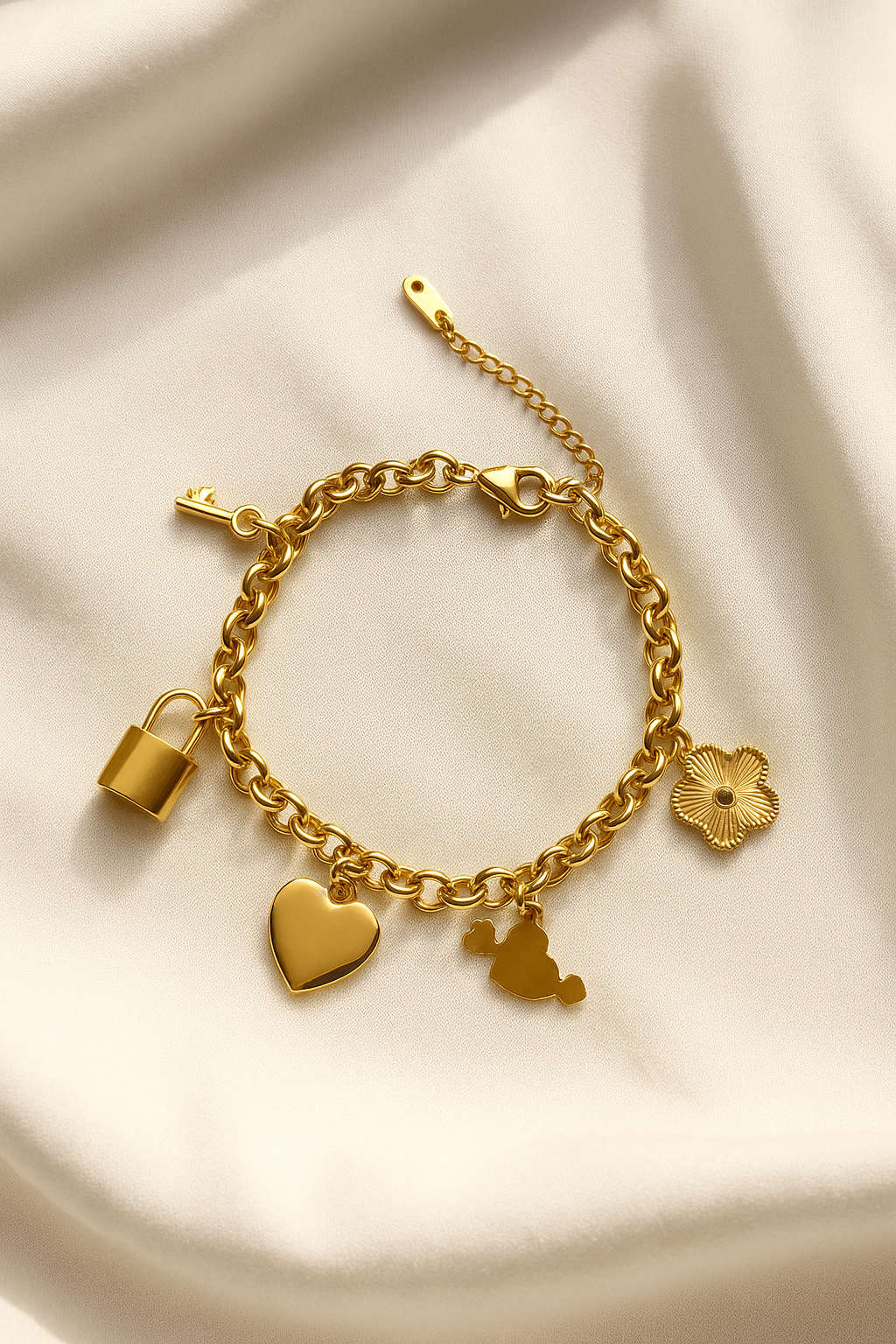 Gold Charm Bracelet