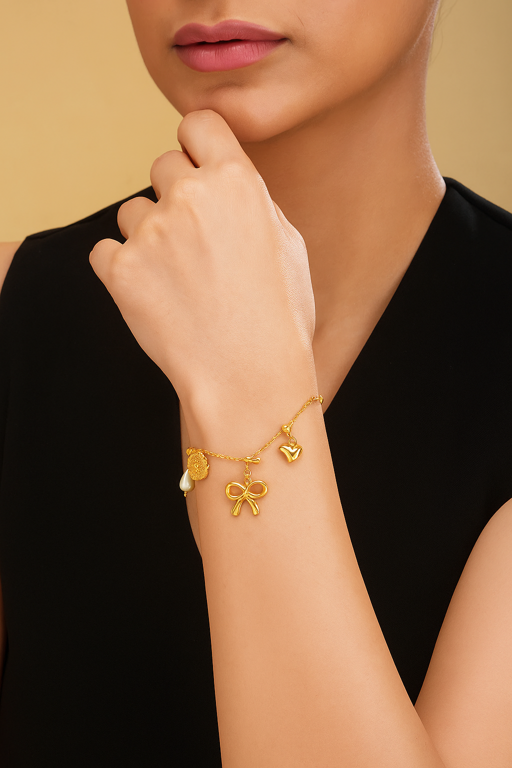 Gold Charm Bracelet