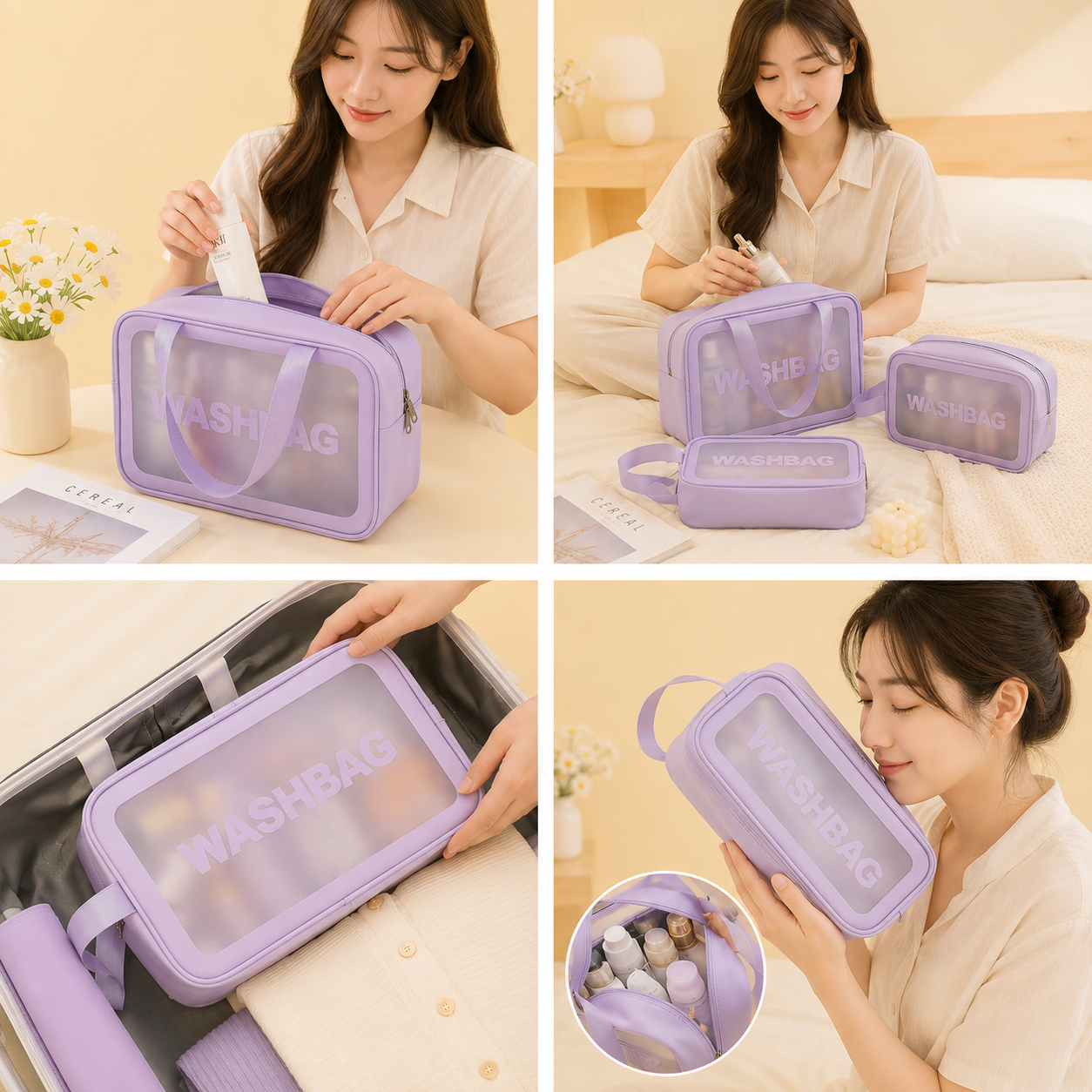Travel Wash Bag Set