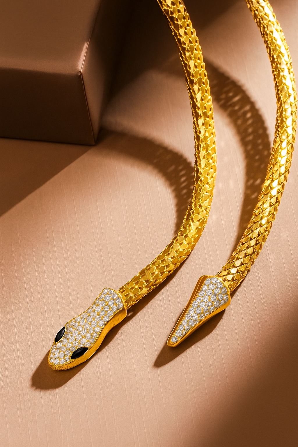 Gold Snake Chain Necklace