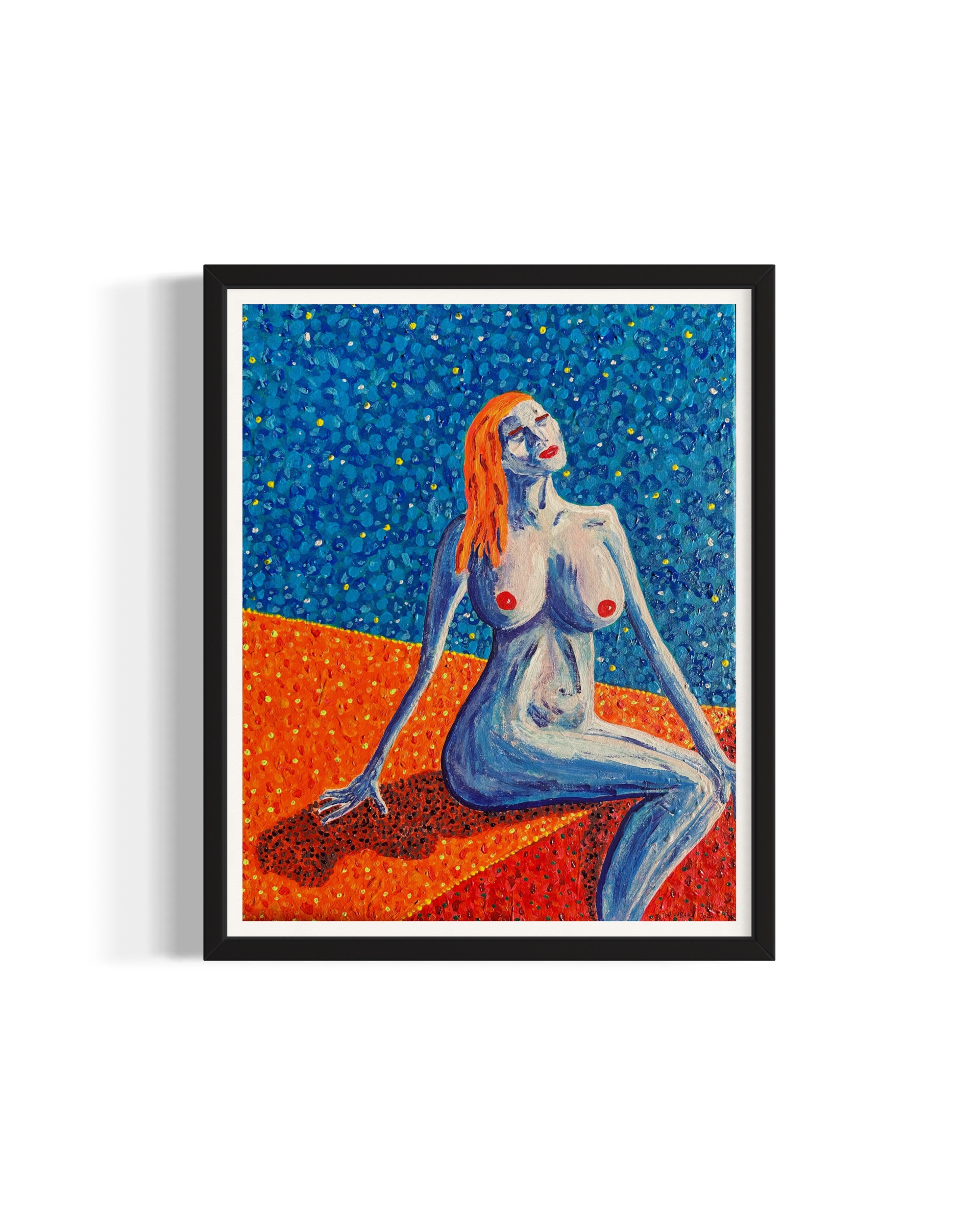 “Mujer Sentada tras el Eclipse” by Top Kabana
