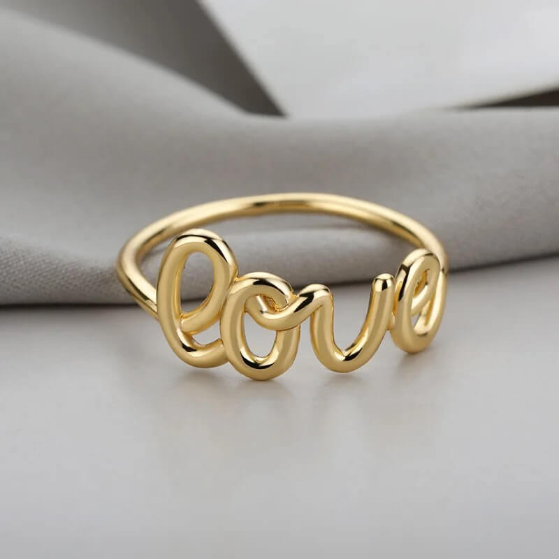 Bague en or 'Love'