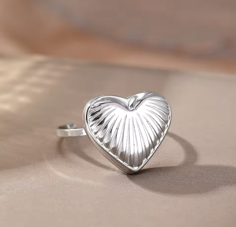 Bague en forme de cœur