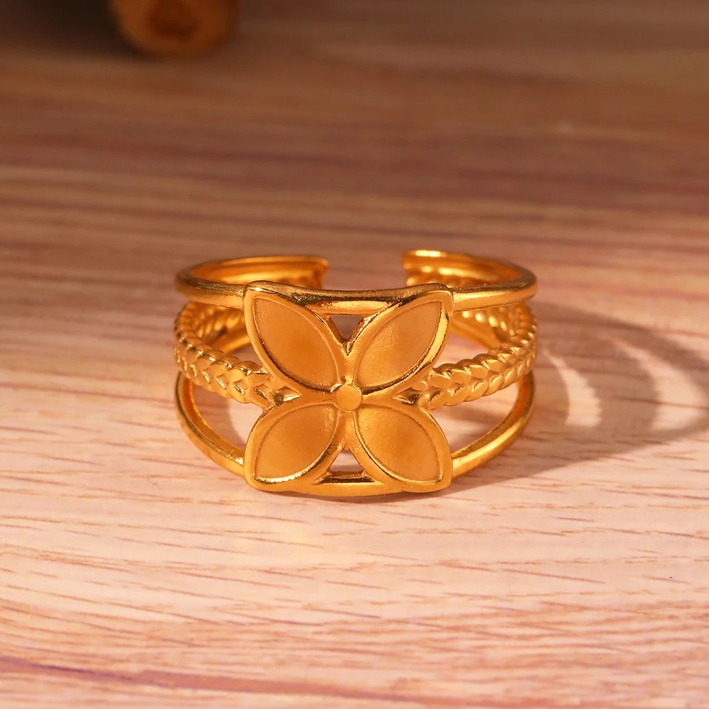 Bague Fleur Dorée