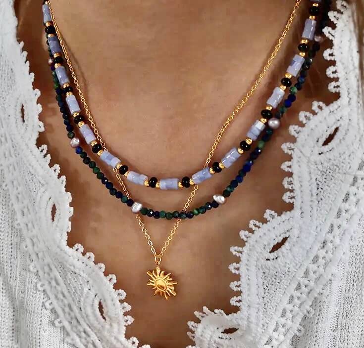Collier multicouche