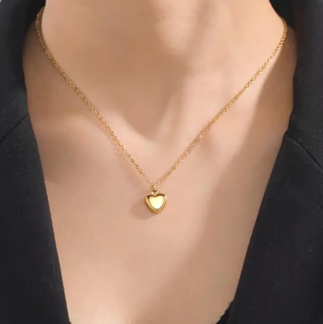 Collier cœur en or