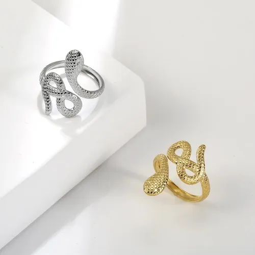 Bagues Serpent en Argent et Or