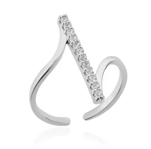 Bague en argent avec diamants